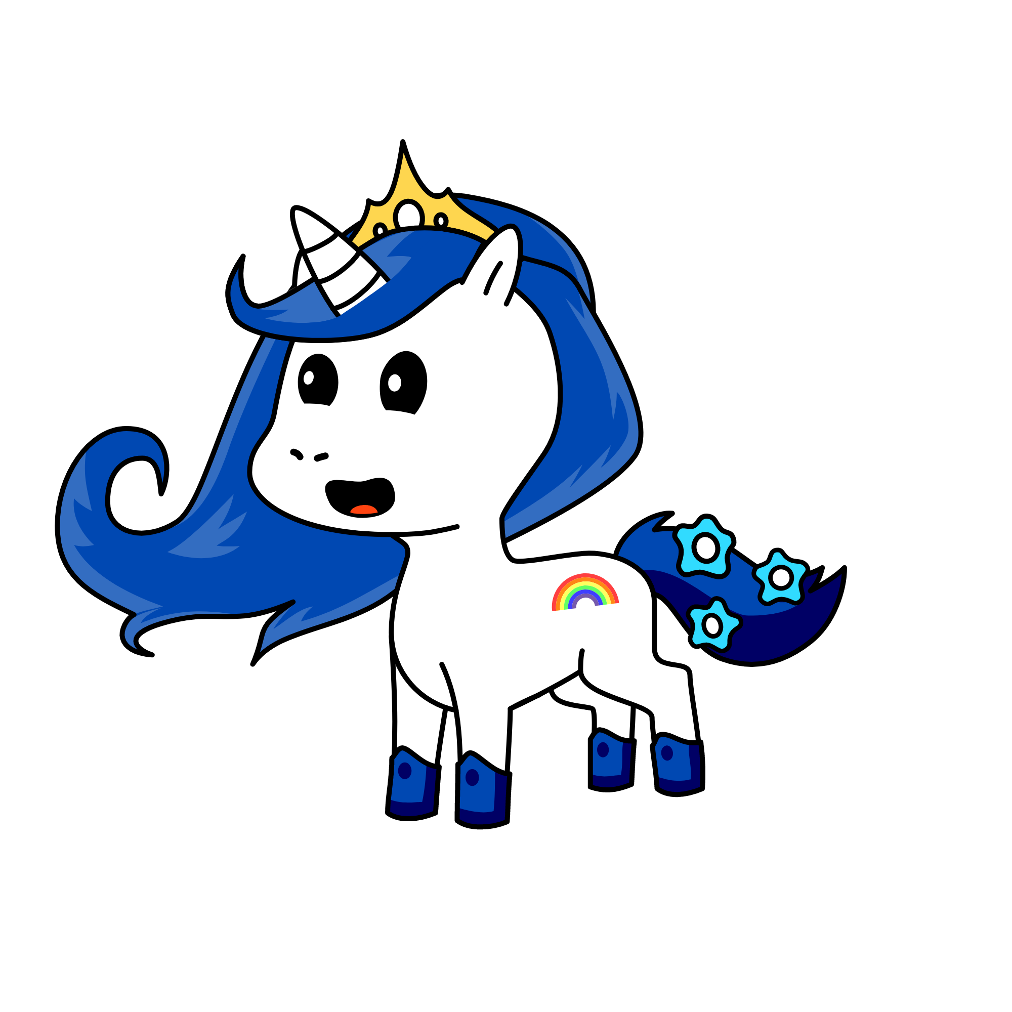 ز, the unicorn