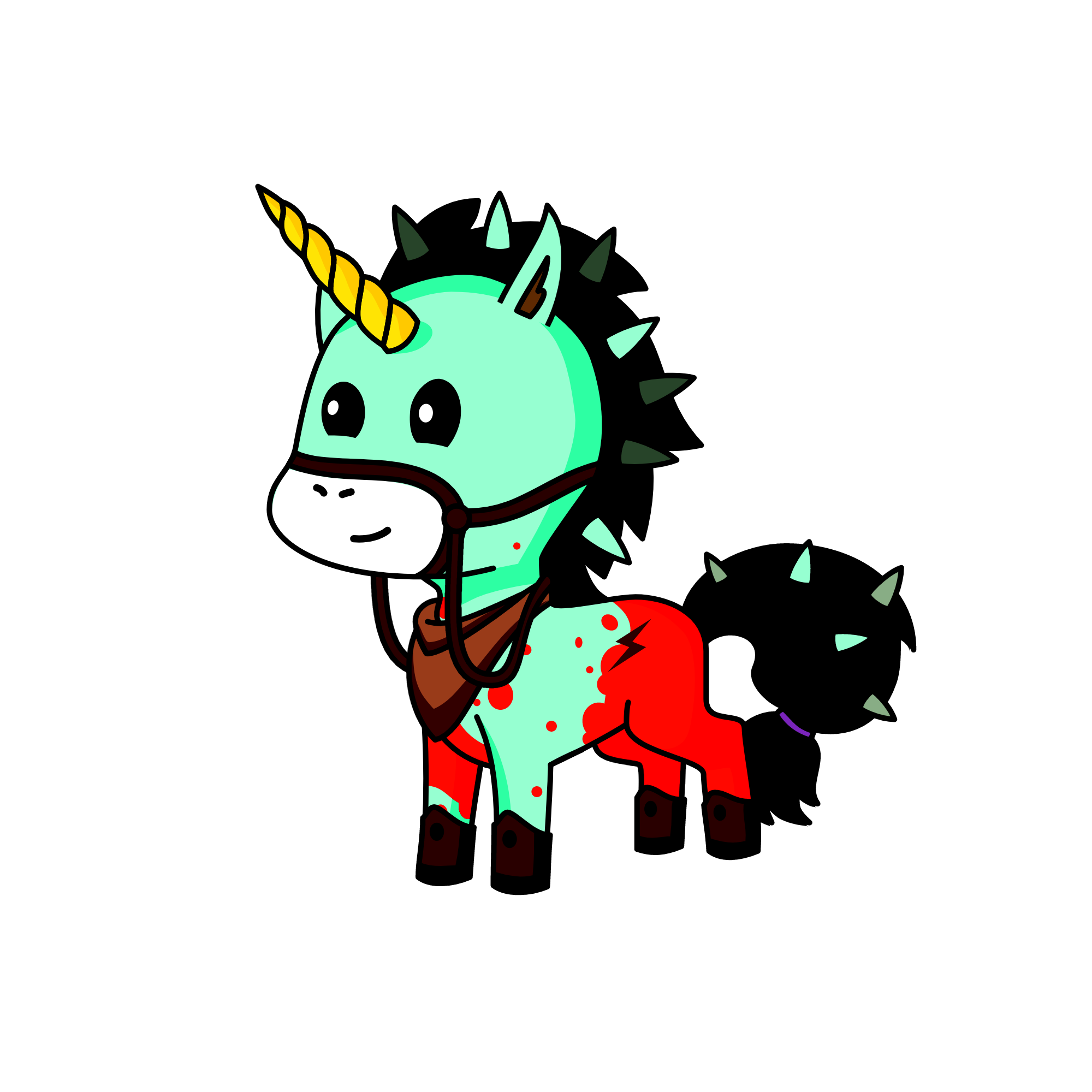Kyle the zombie survivor, the unicorn