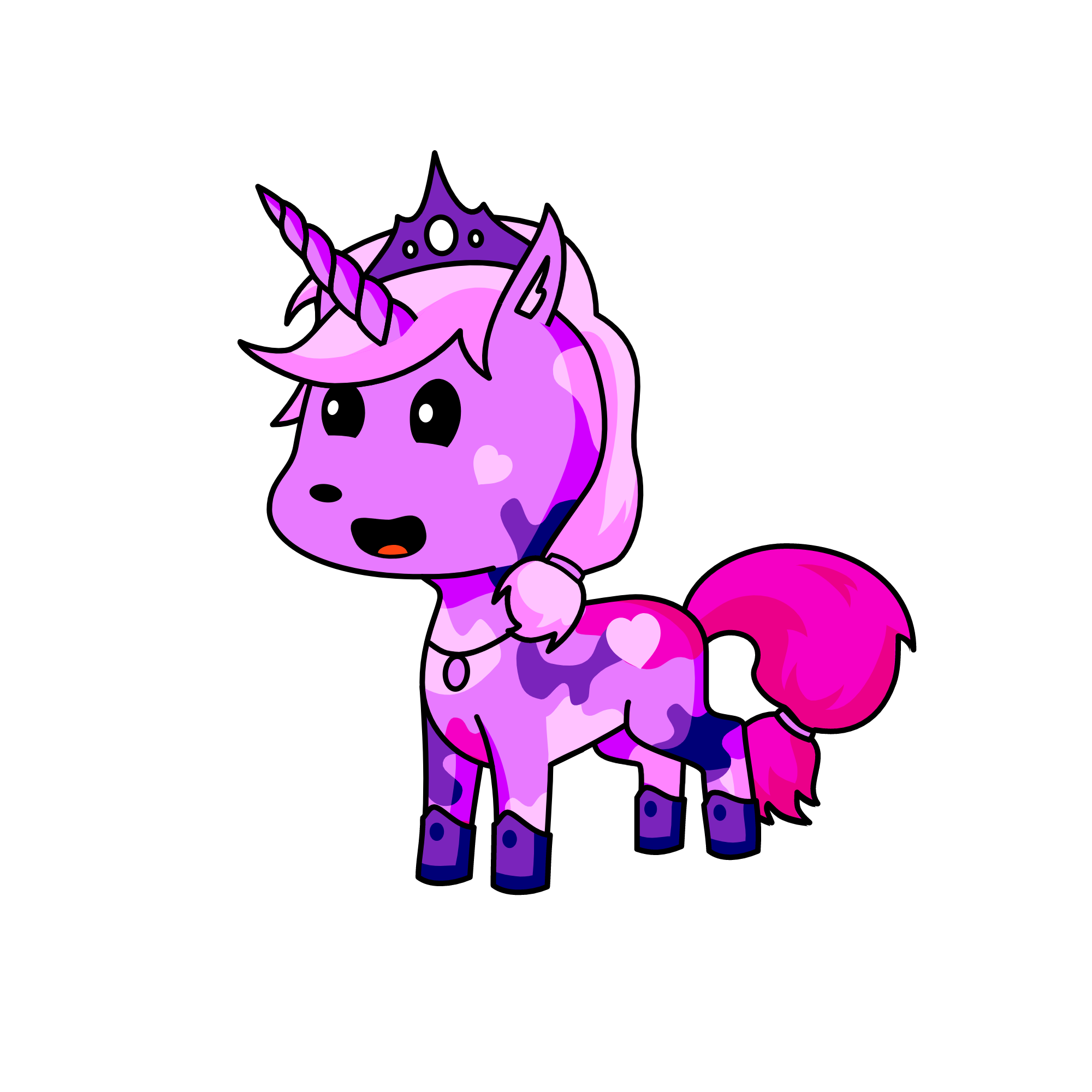 pink, the unicorn