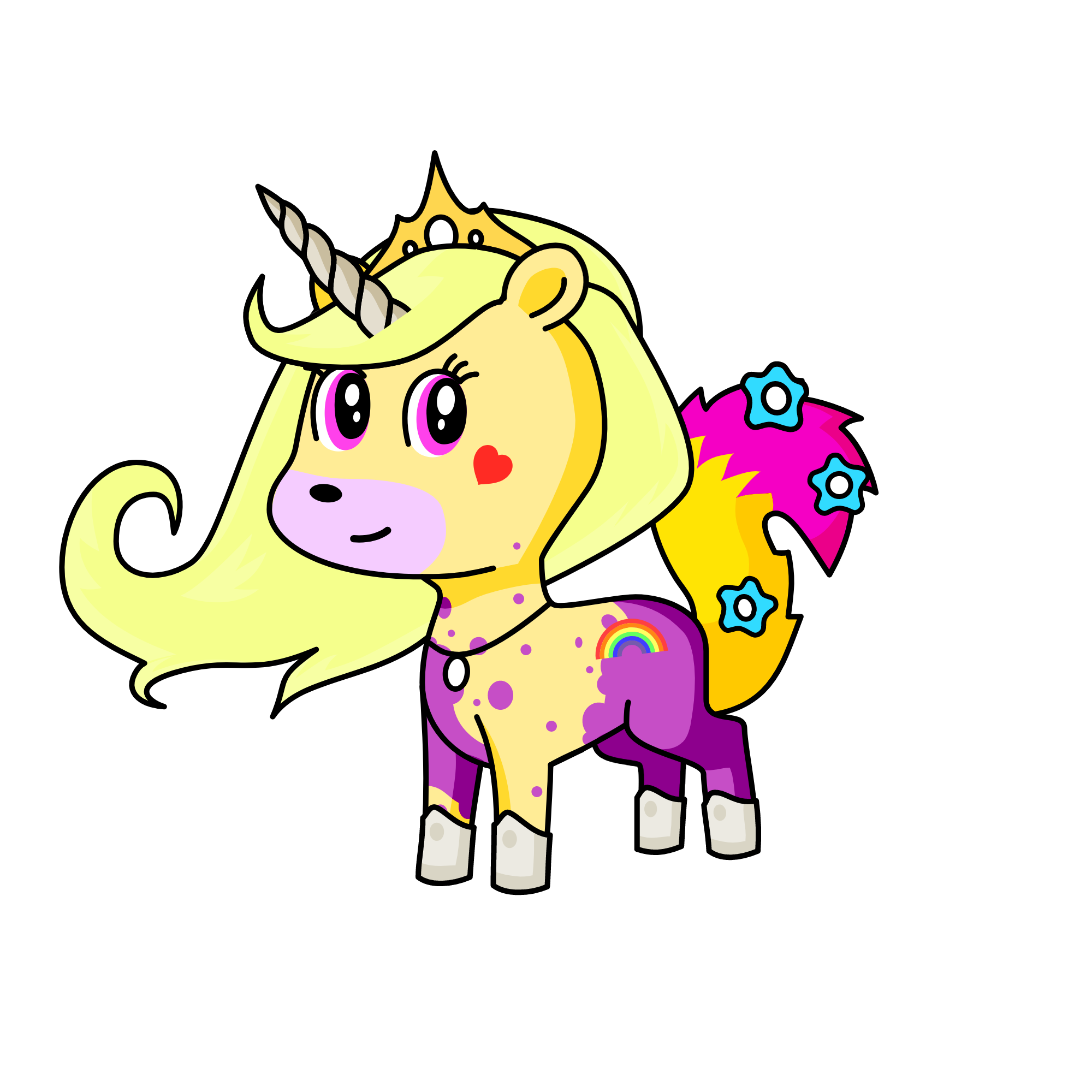 Princess Peach, the unicorn