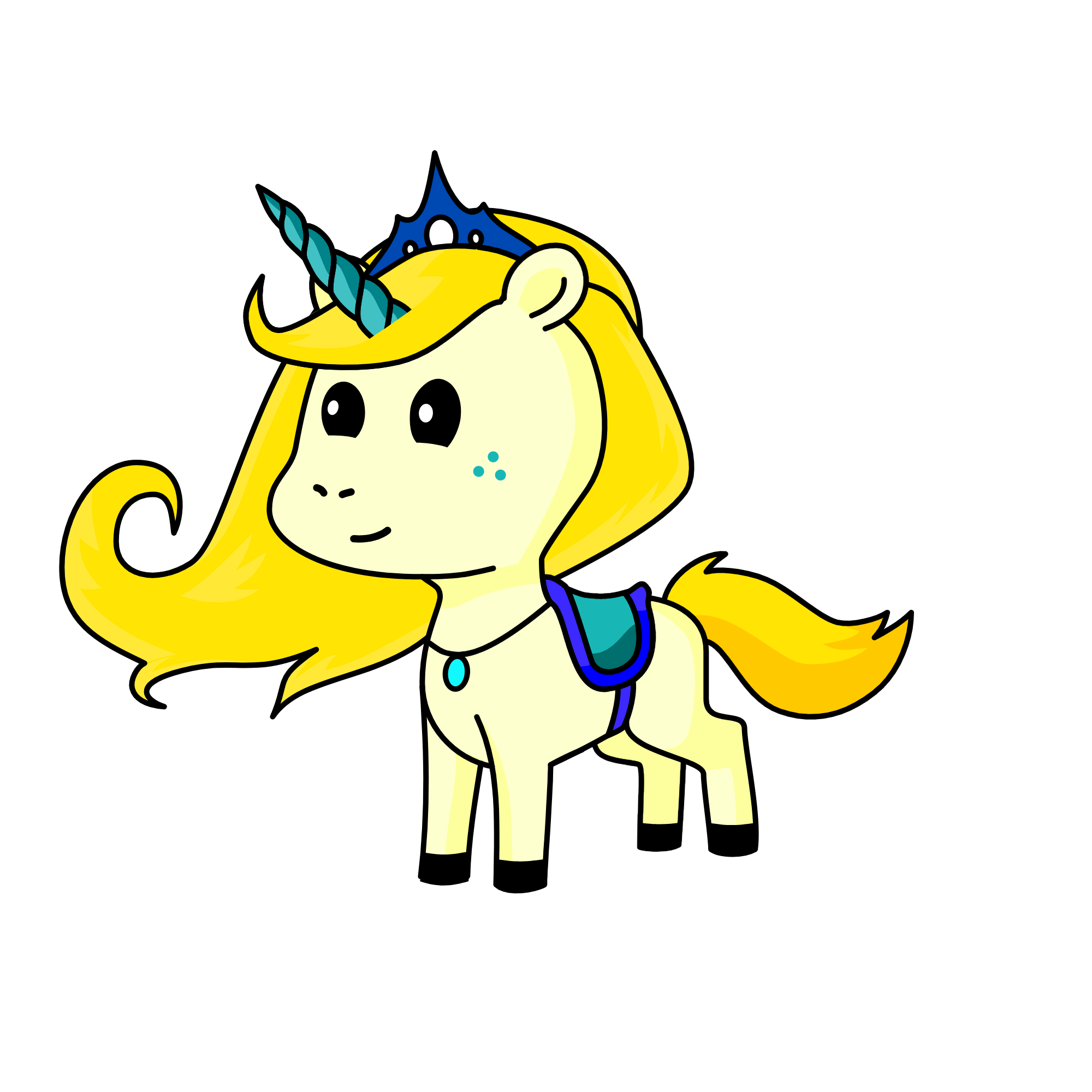 Cinderella, the unicorn