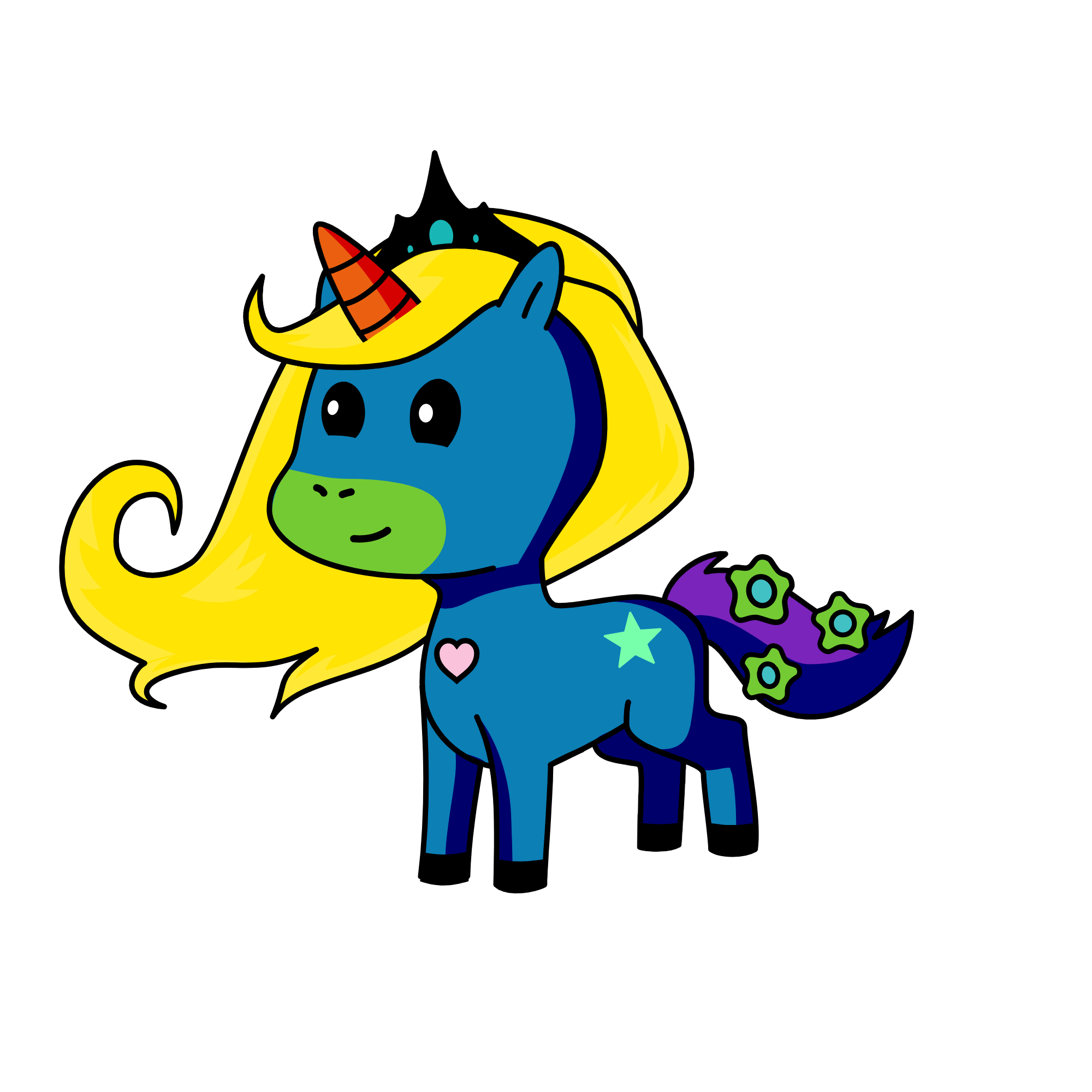 doodledcorn, the unicorn
