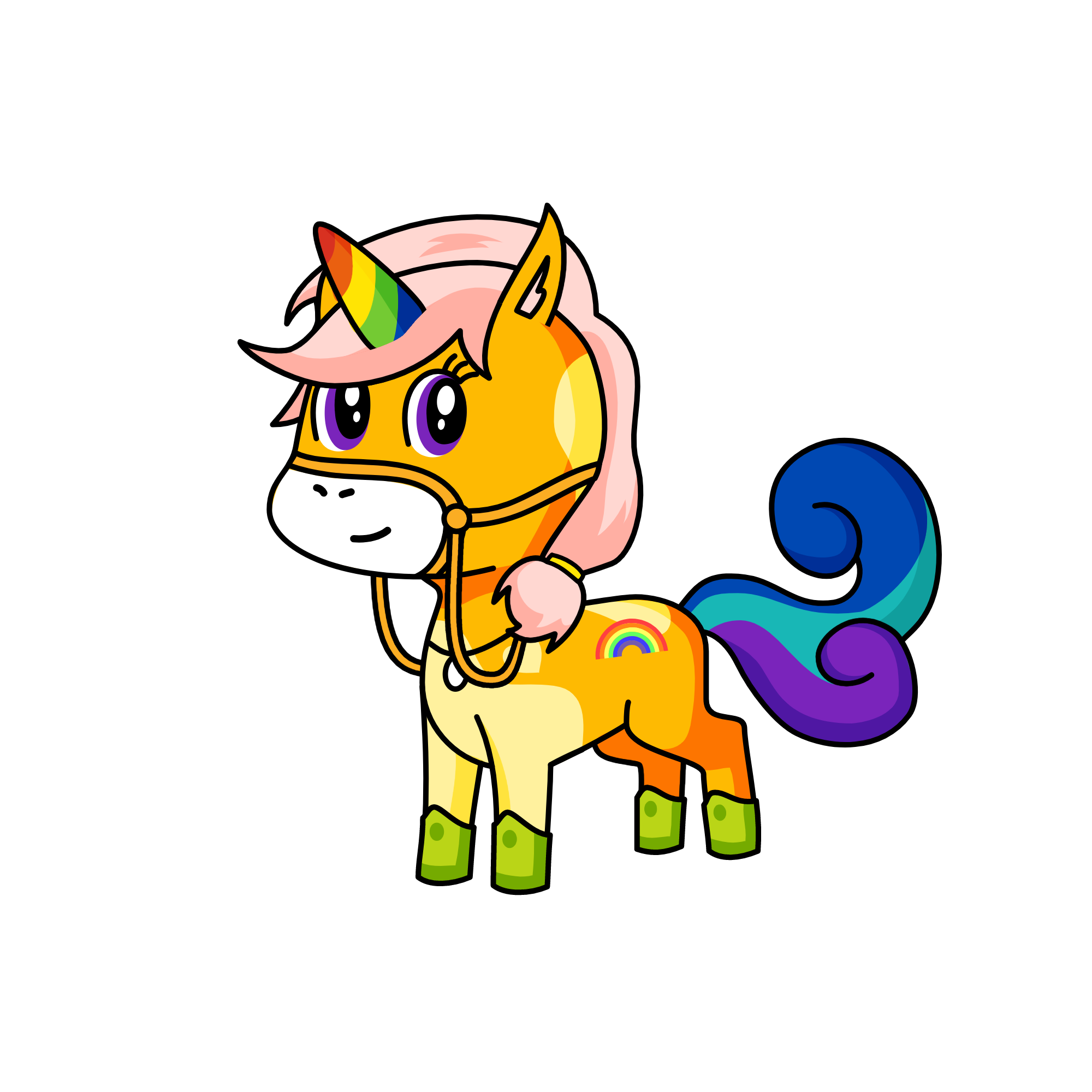 Arcoiris, the unicorn