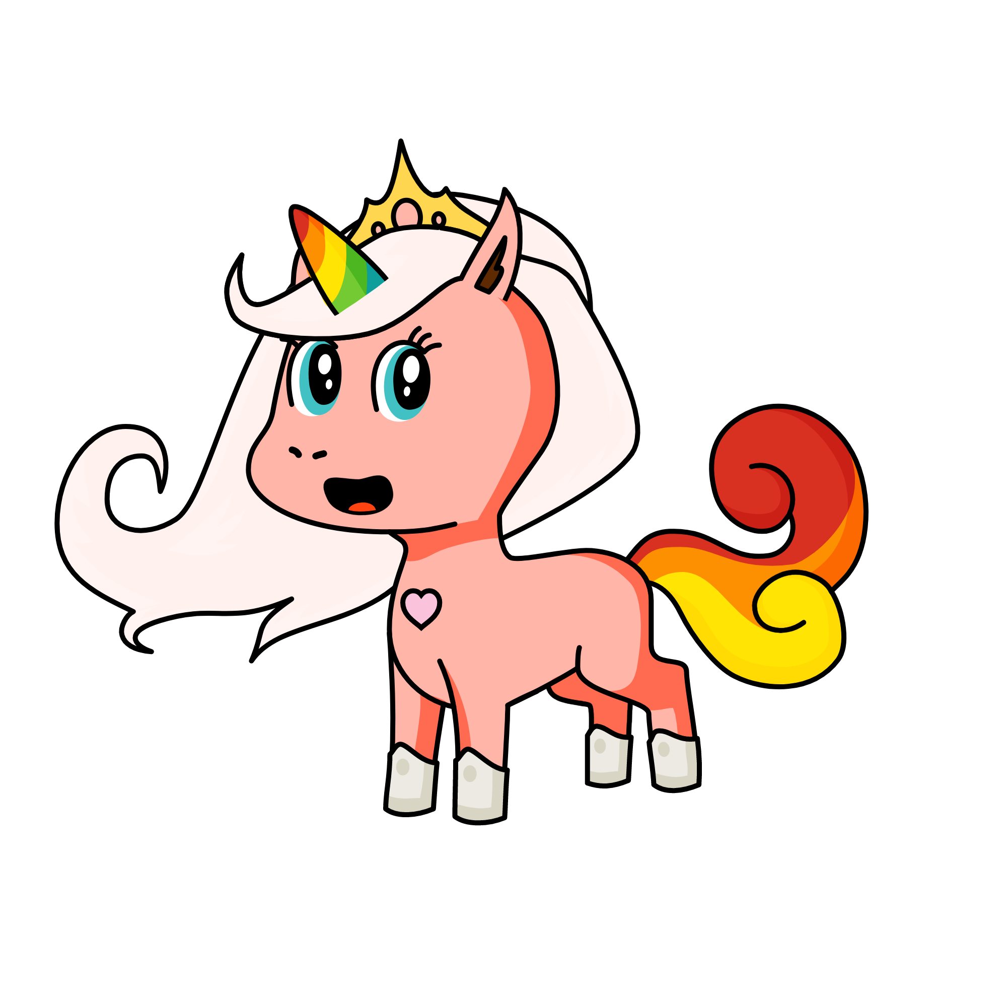Rainbow Miracle, the unicorn