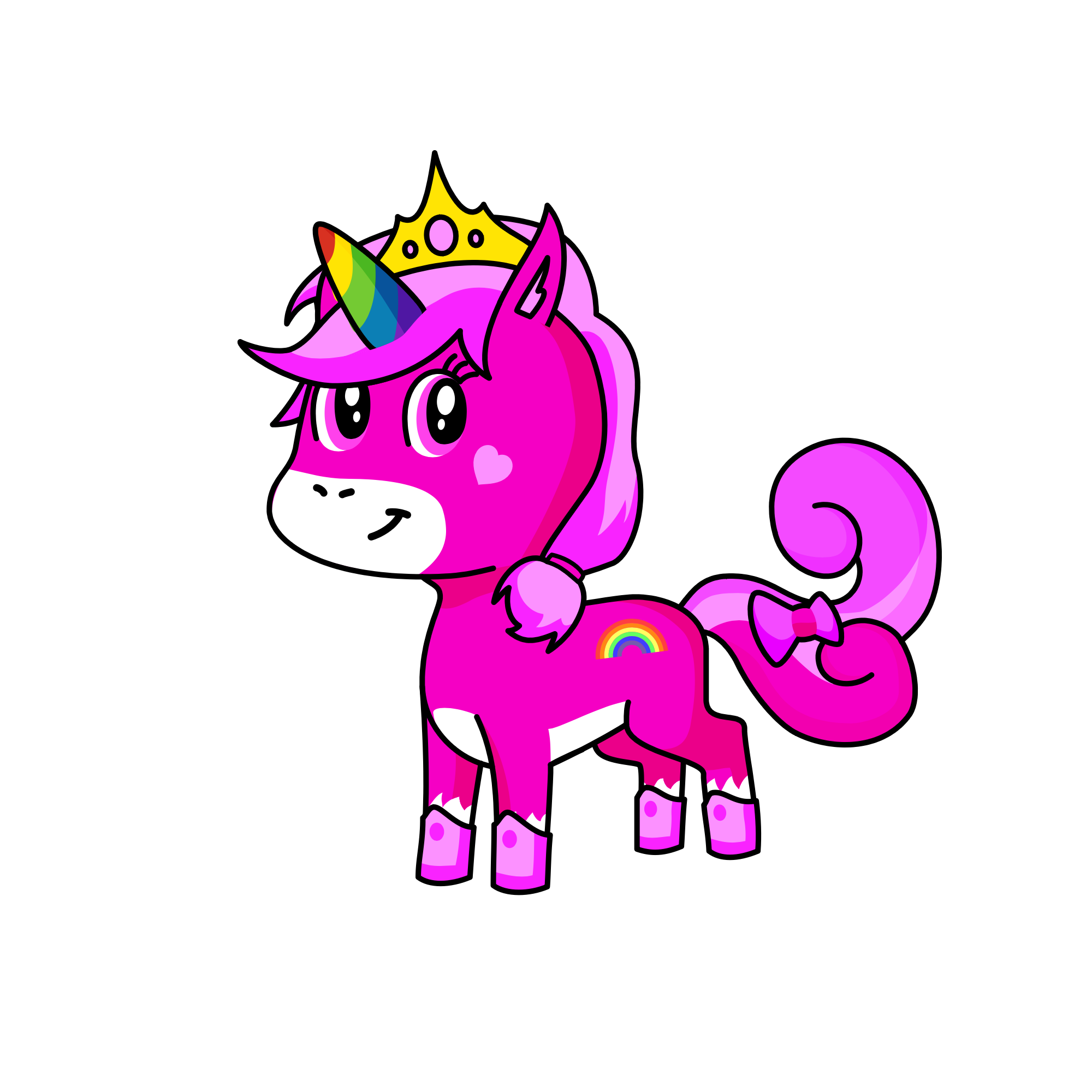 Princess pea, the unicorn
