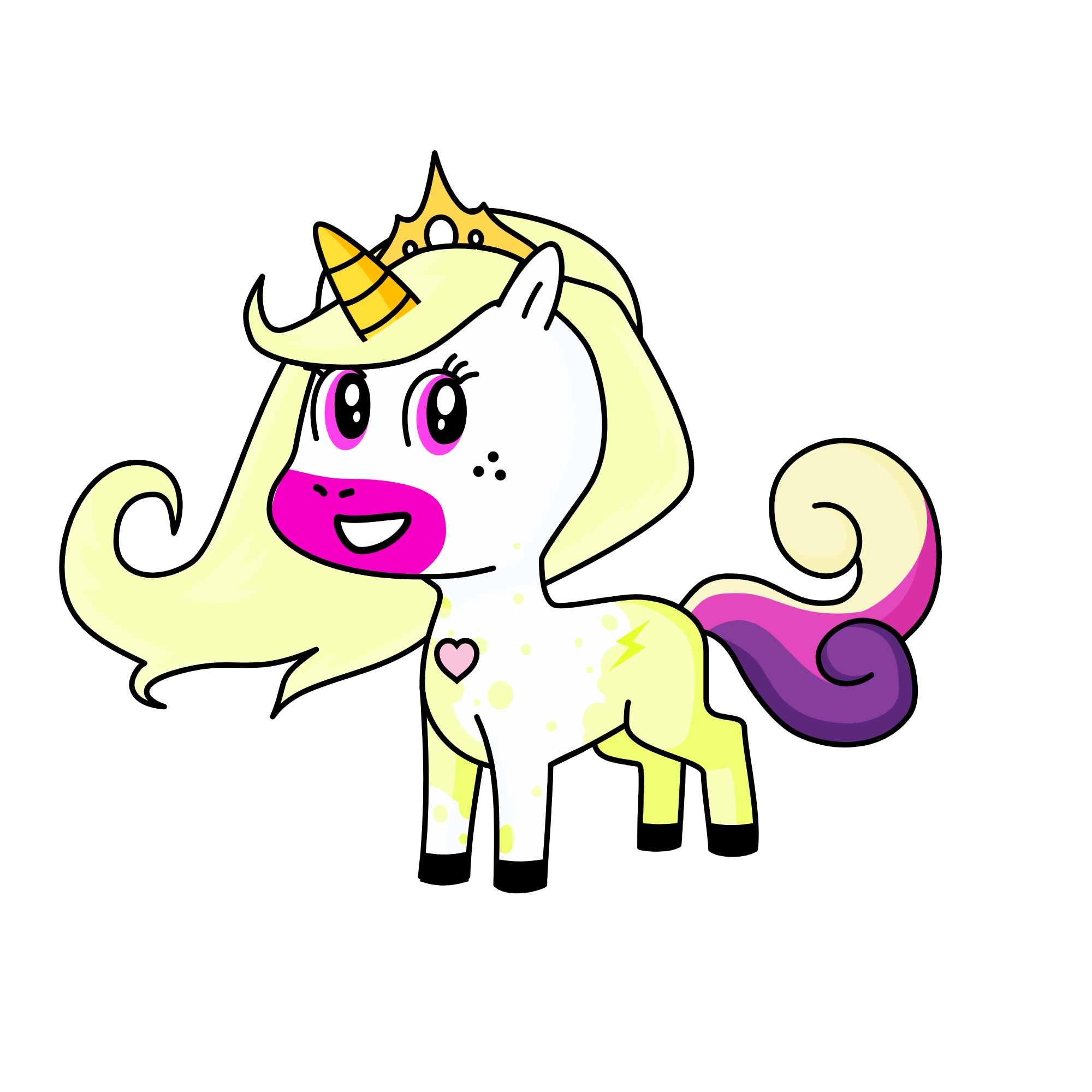 Pastel princess, the unicorn