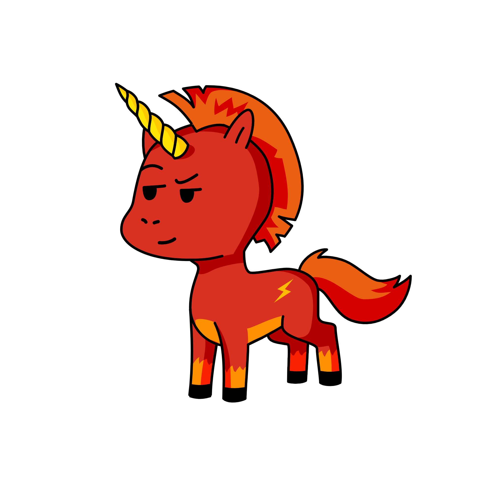 Fire, the unicorn