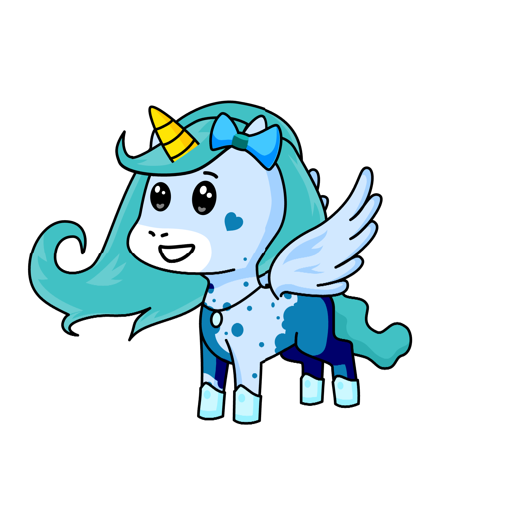 Vapor the water element unicorn, the unicorn