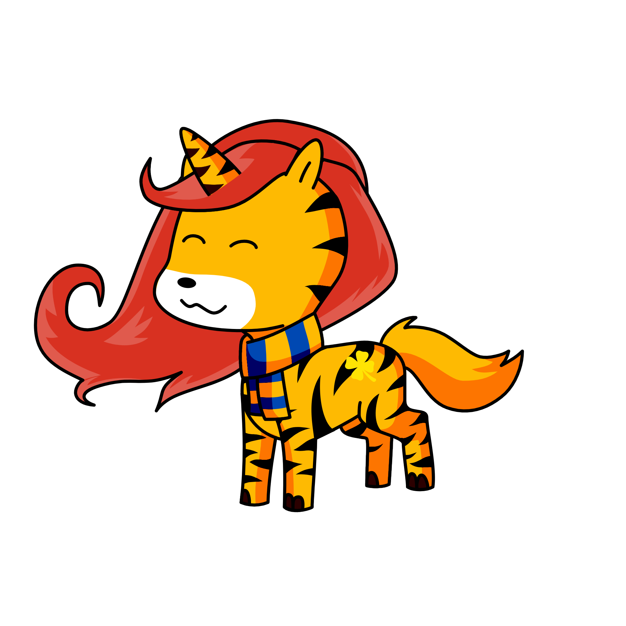 Tigeress, the unicorn