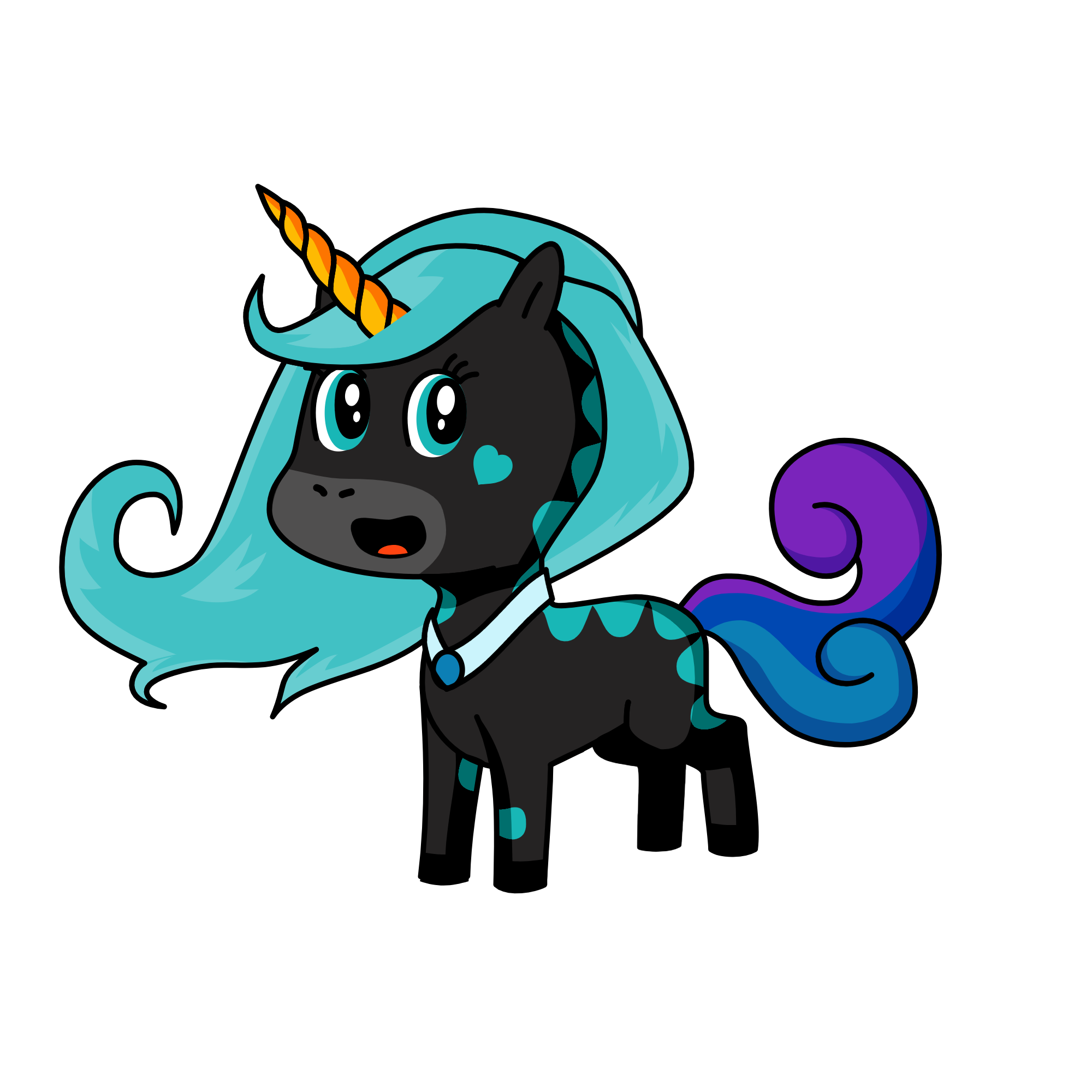Sparkles, the unicorn