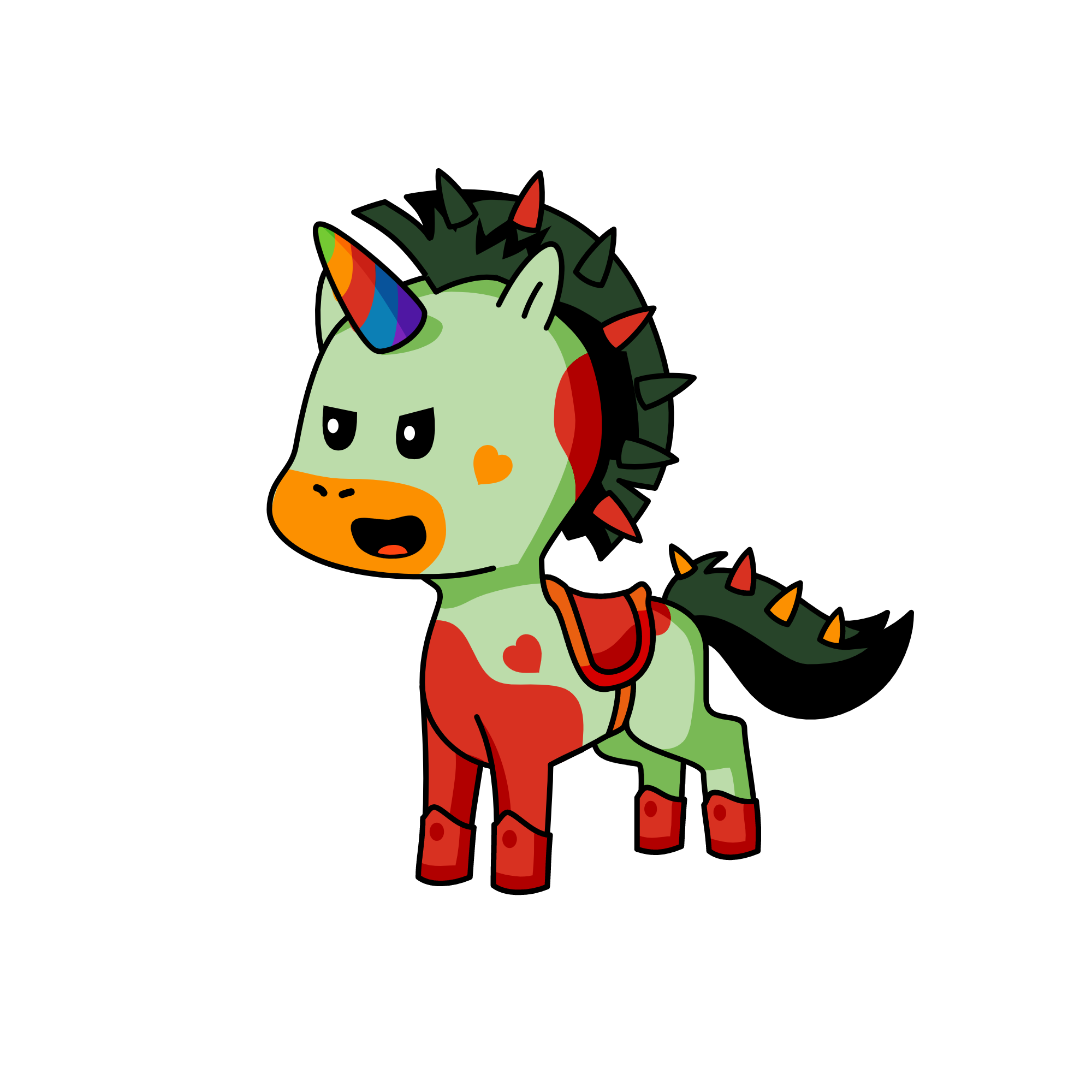 spider man, the unicorn