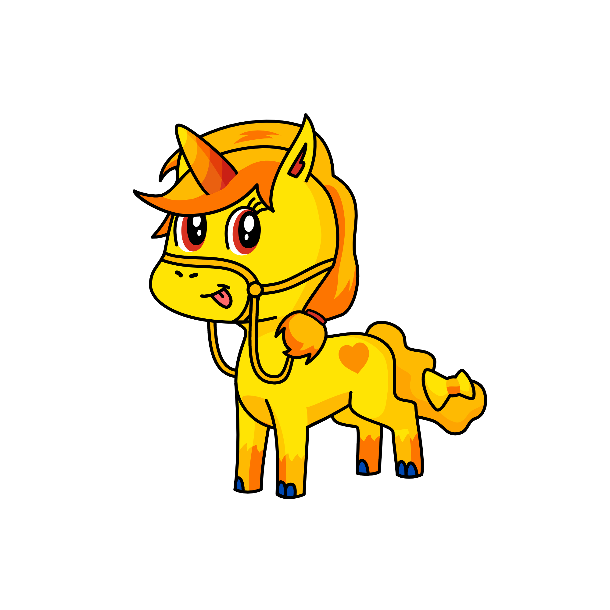sunset, the unicorn