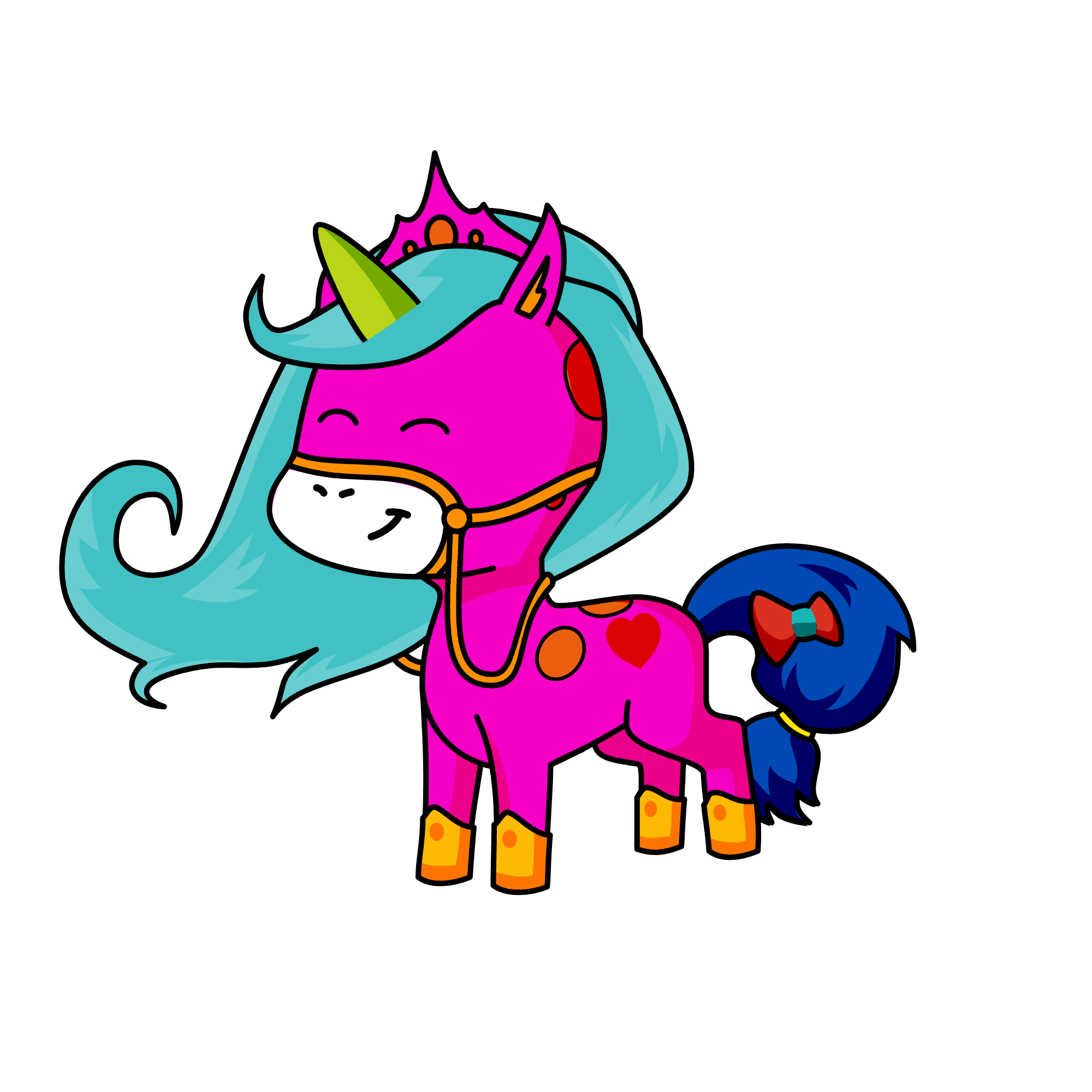 multi color, the unicorn