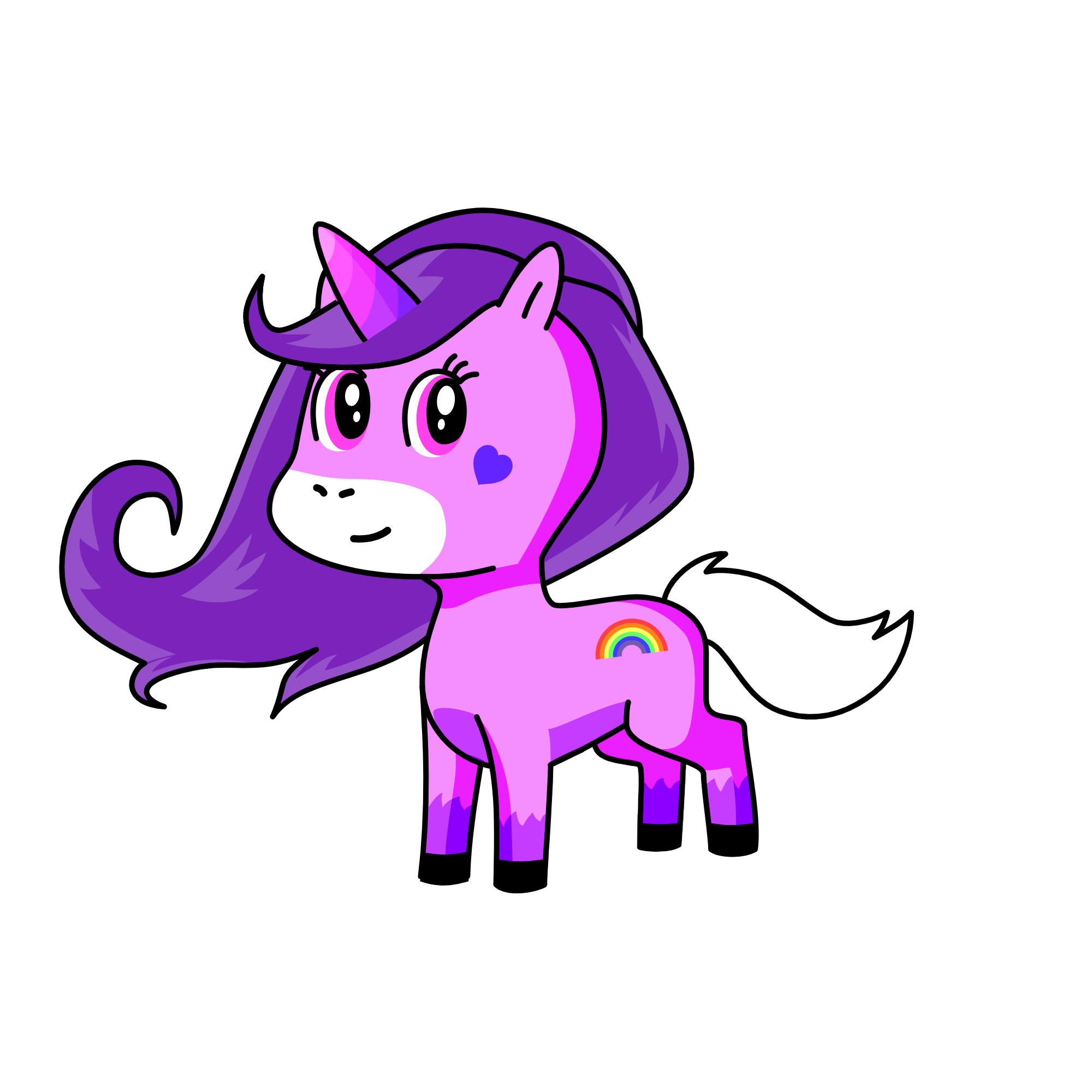 Lavender, the unicorn