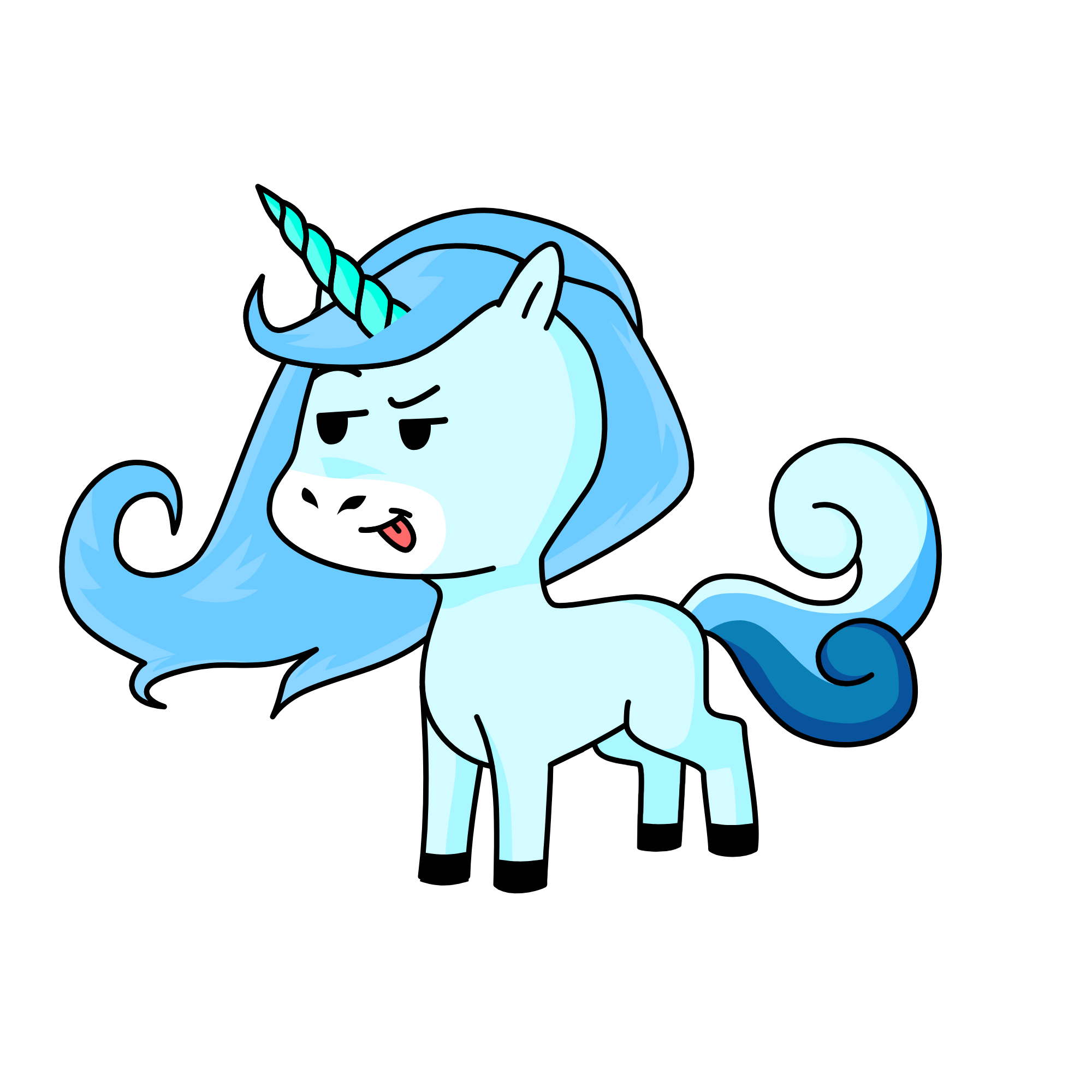 Snow, the unicorn