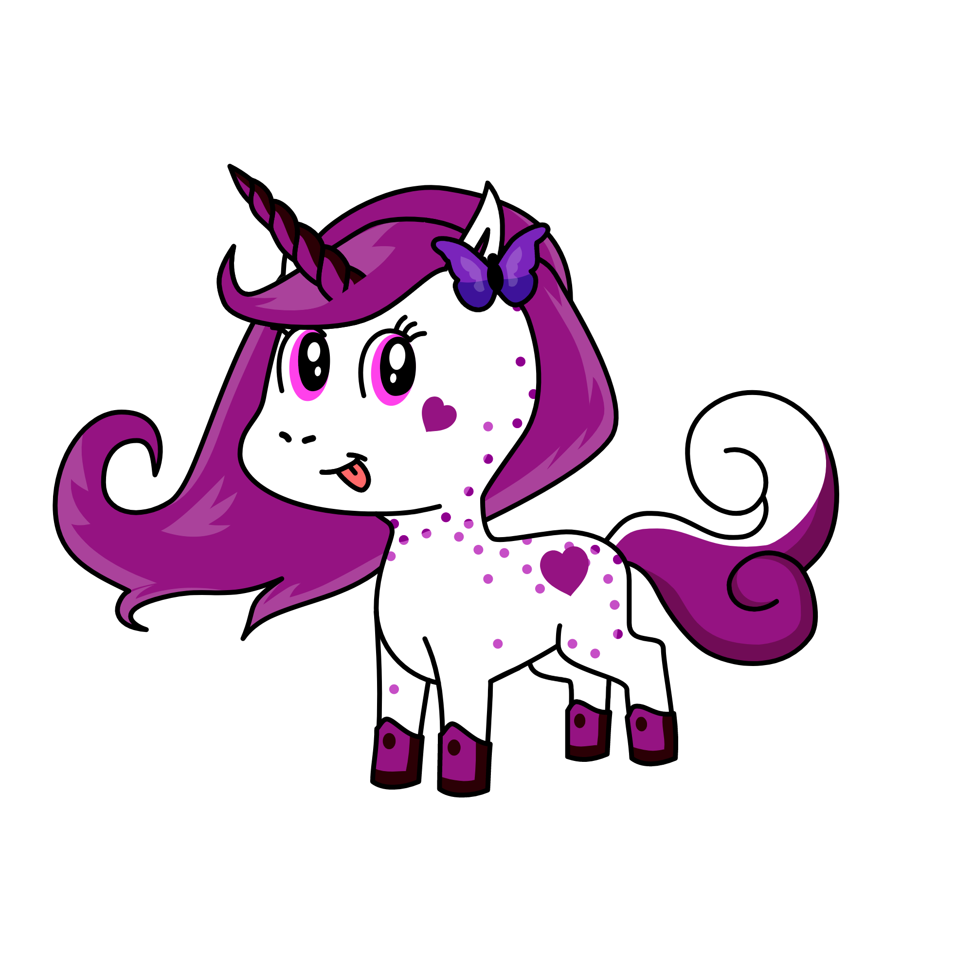 purple, the unicorn