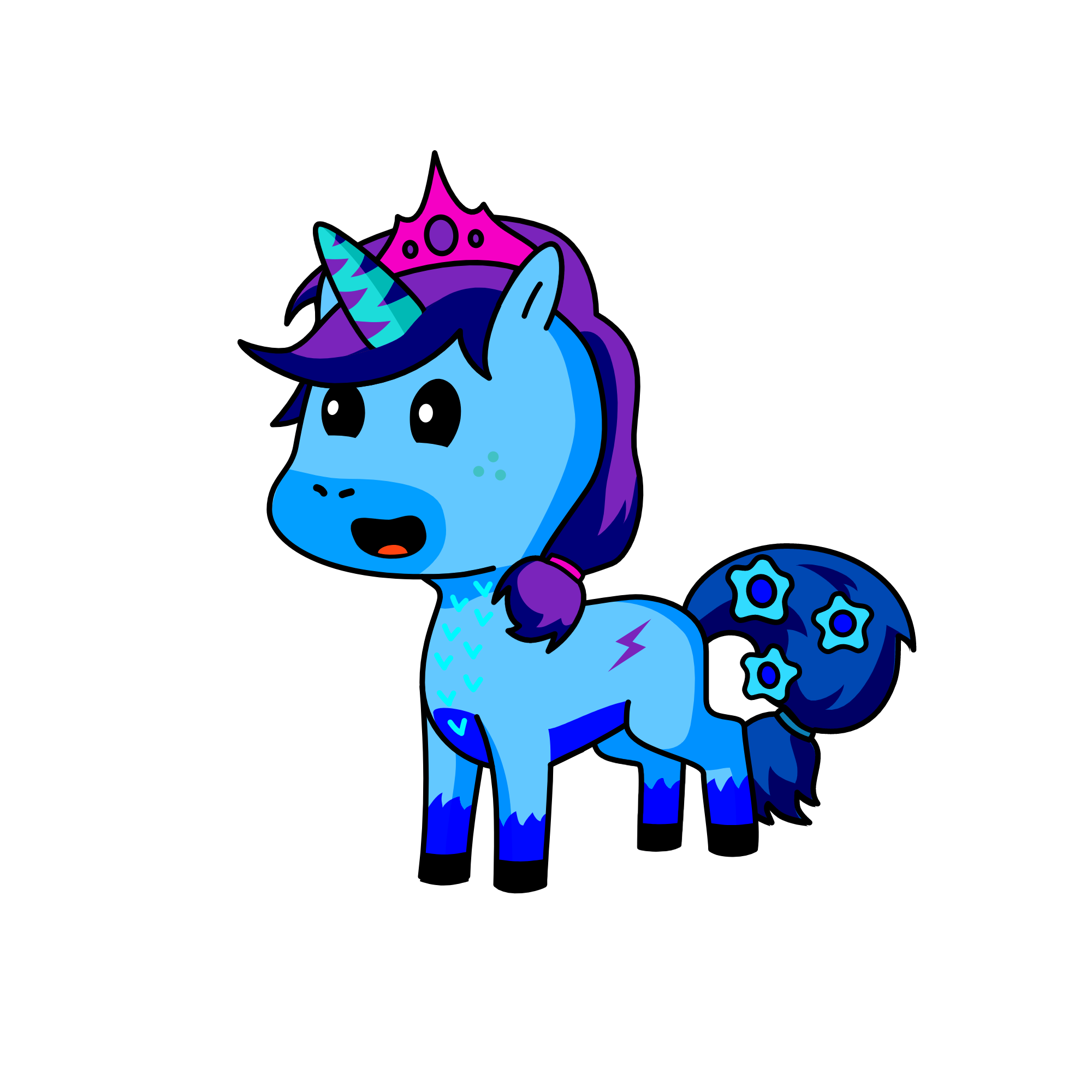 snow night, the unicorn