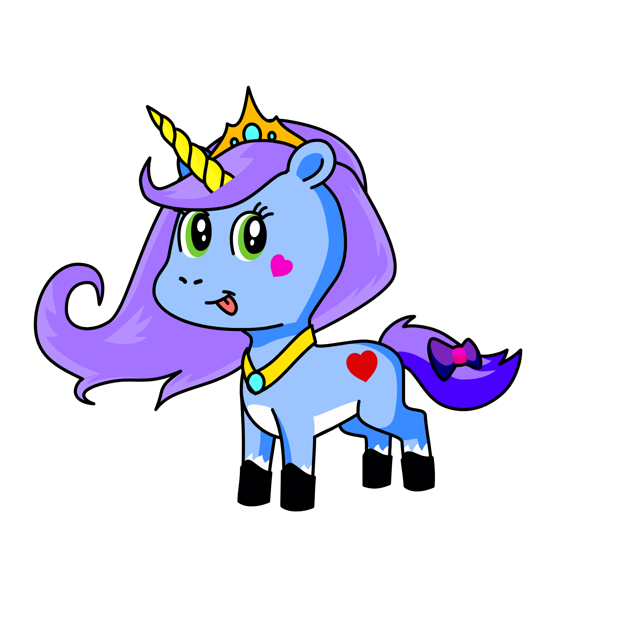 Vicky, the unicorn