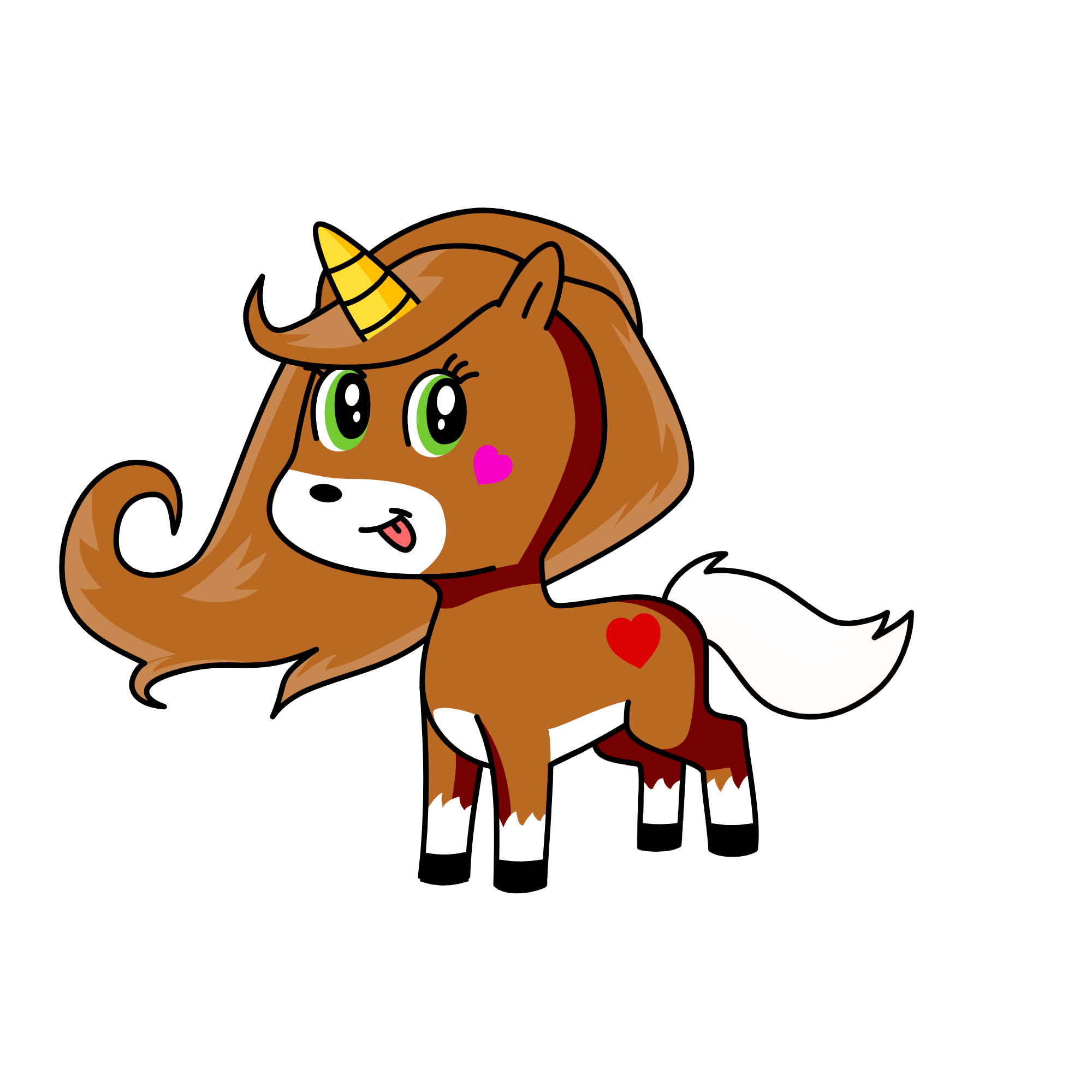 Vicky, the unicorn