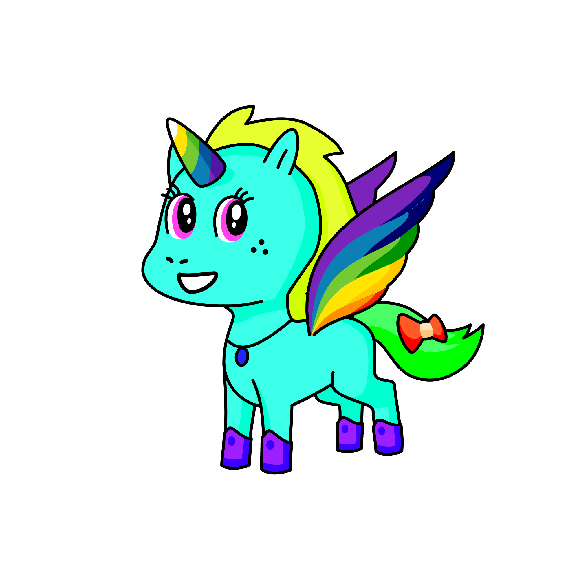 rainbow, the unicorn