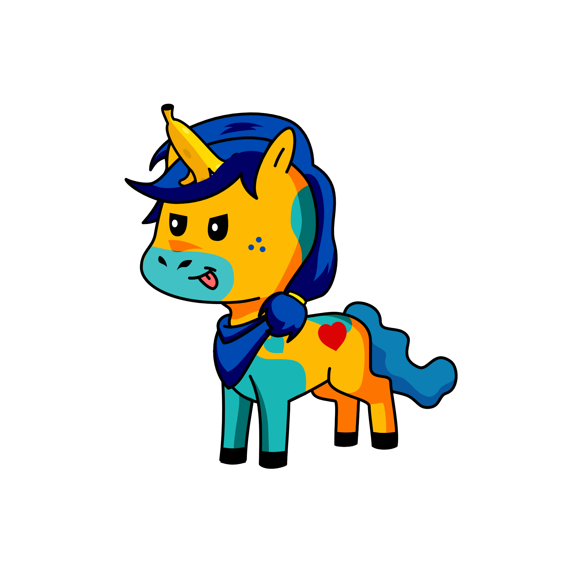 Banana horn, the unicorn