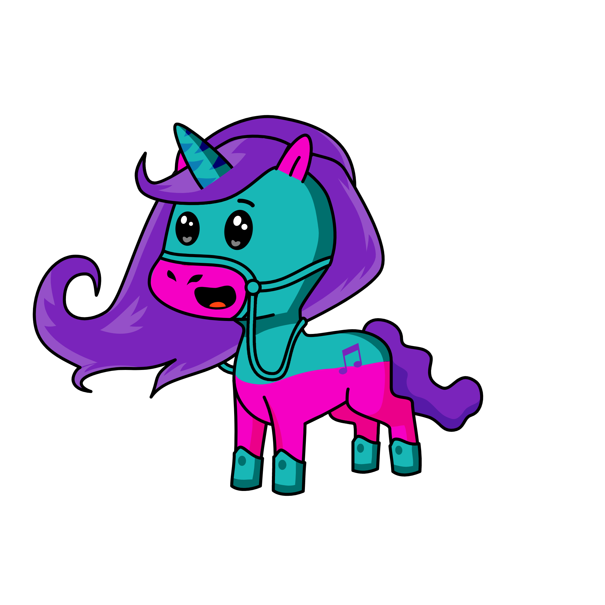 Melody, the unicorn