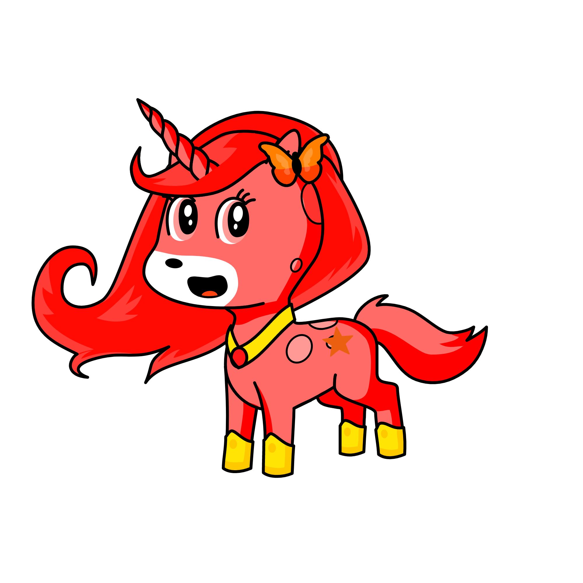Hot girl, the unicorn