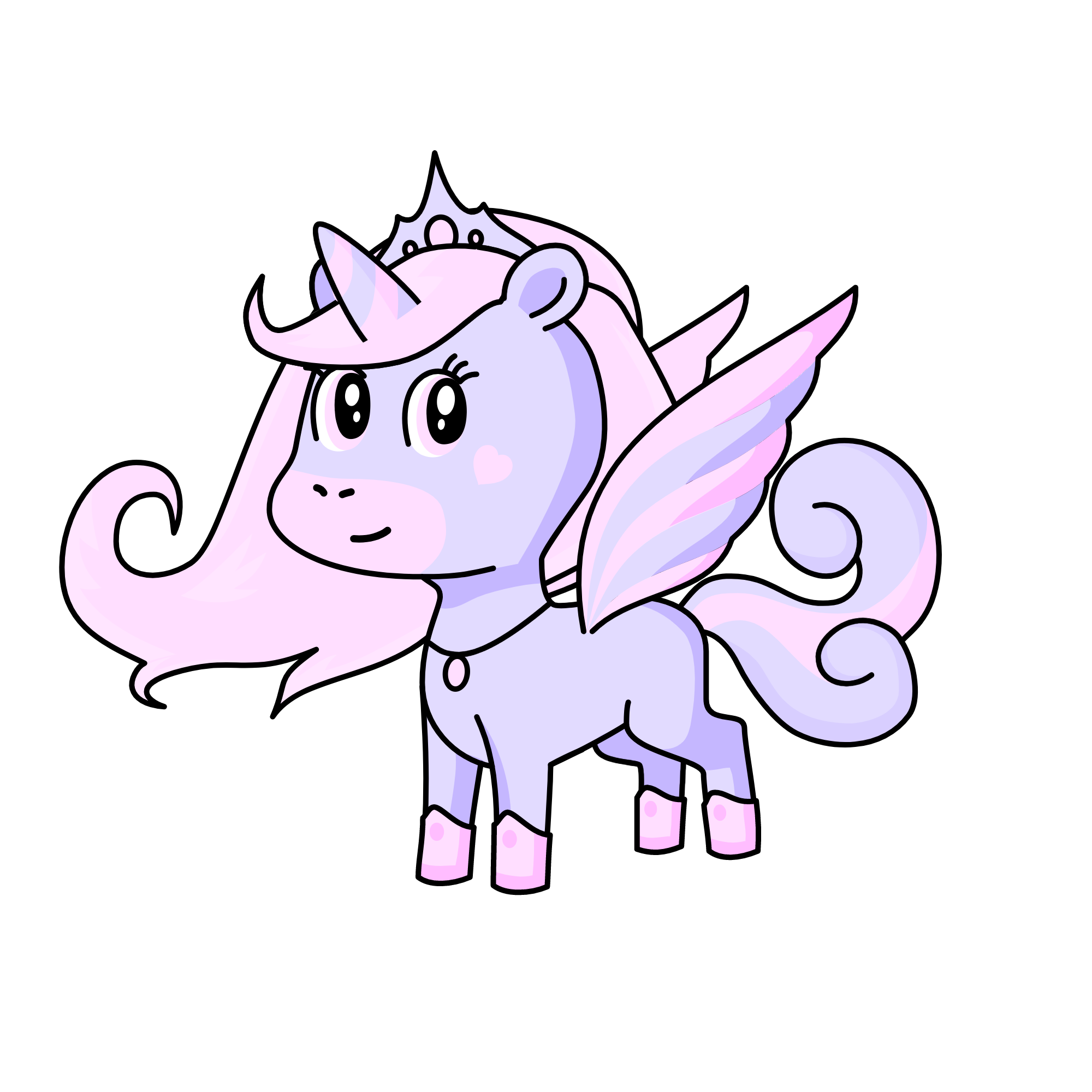 Maya the new girl in Masha school, the unicorn