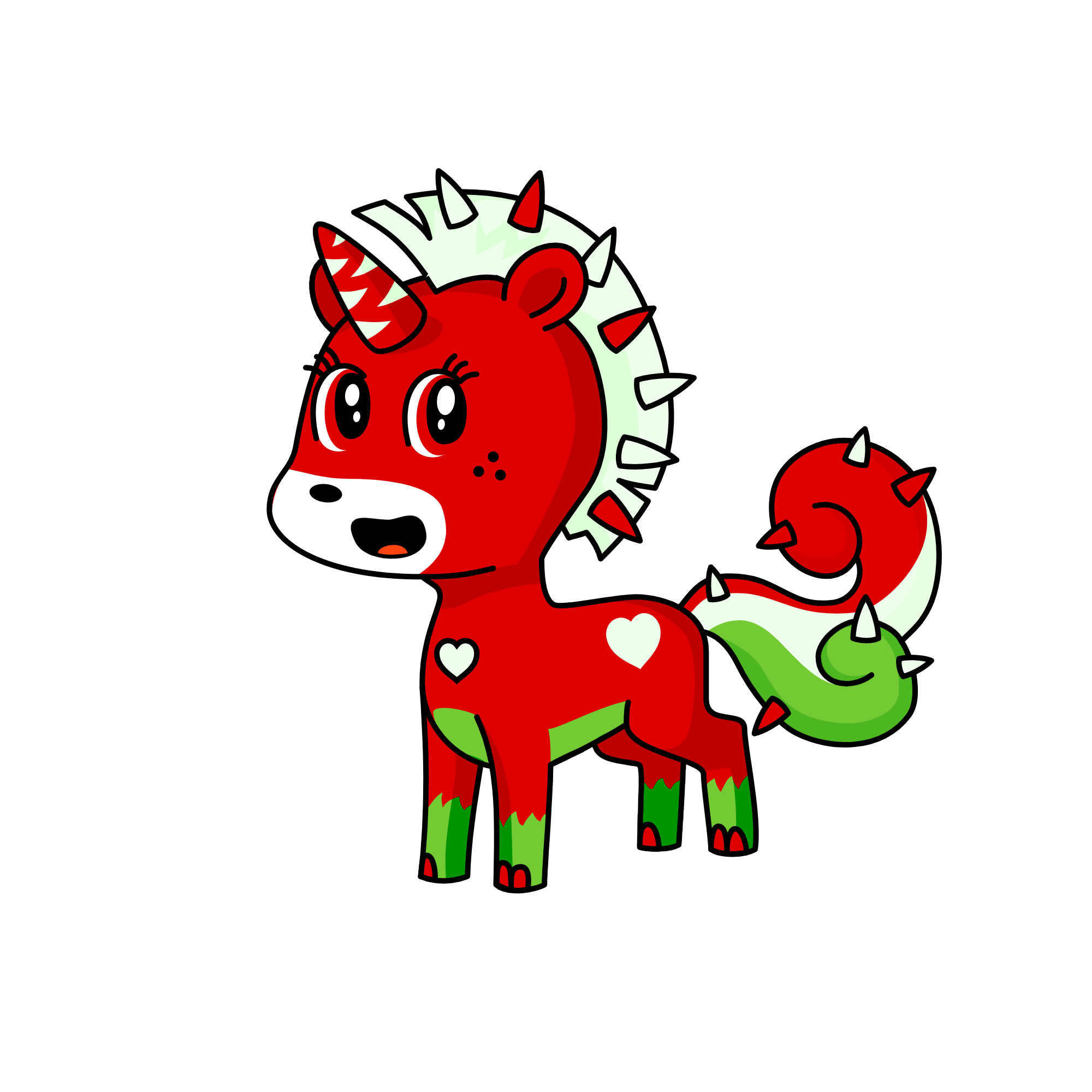 Christmas pony, the unicorn