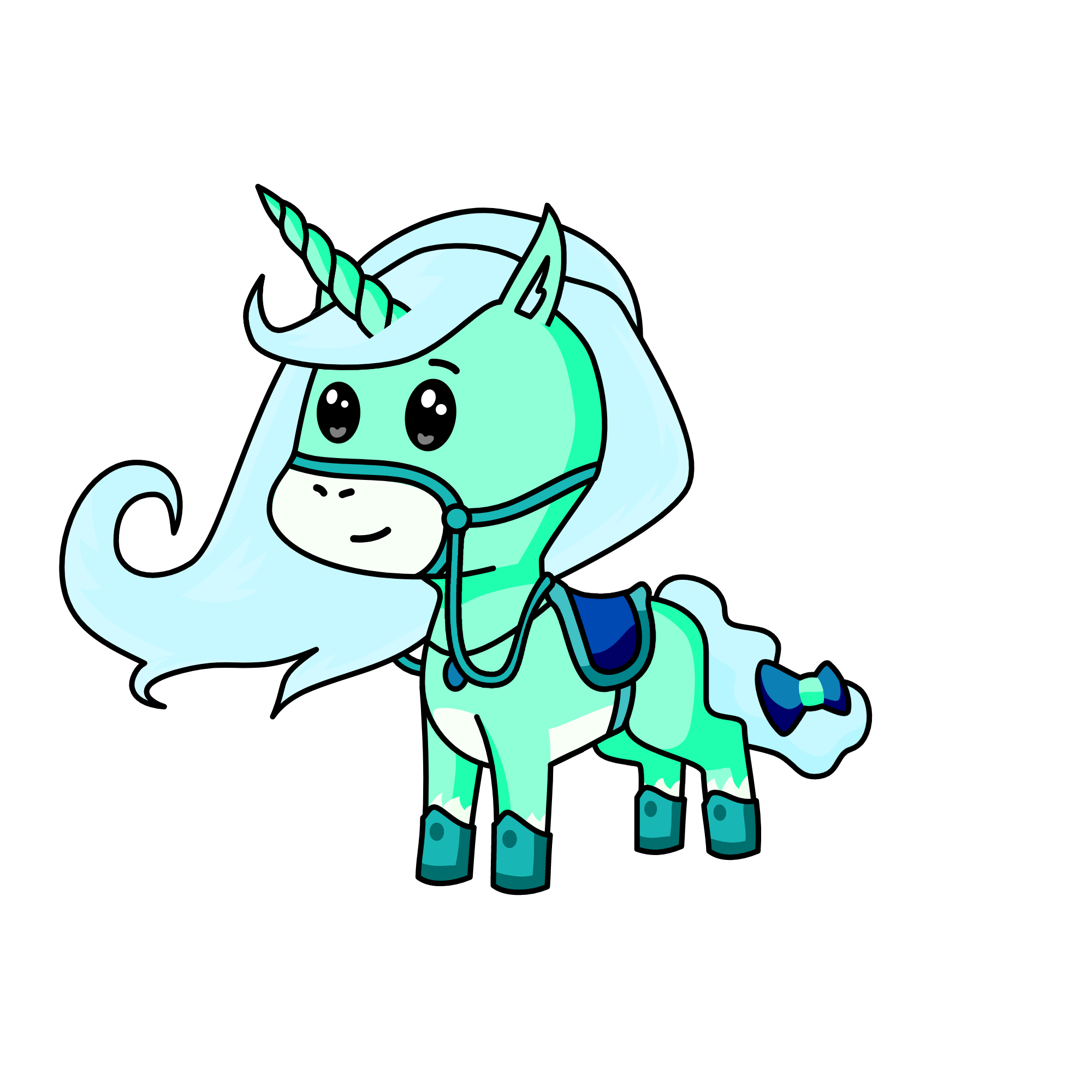 Snow flake, the unicorn