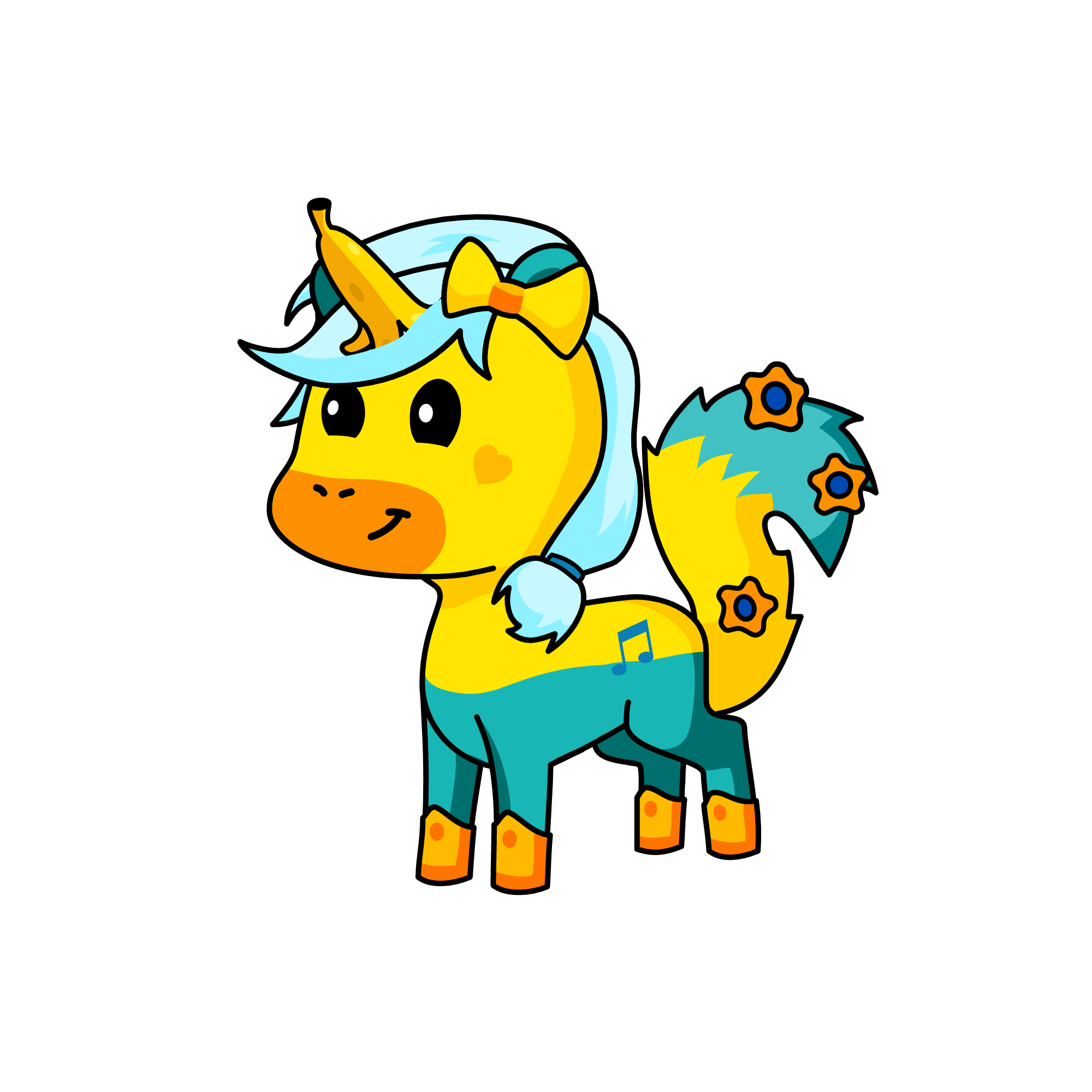 Blueberry Banana , the unicorn