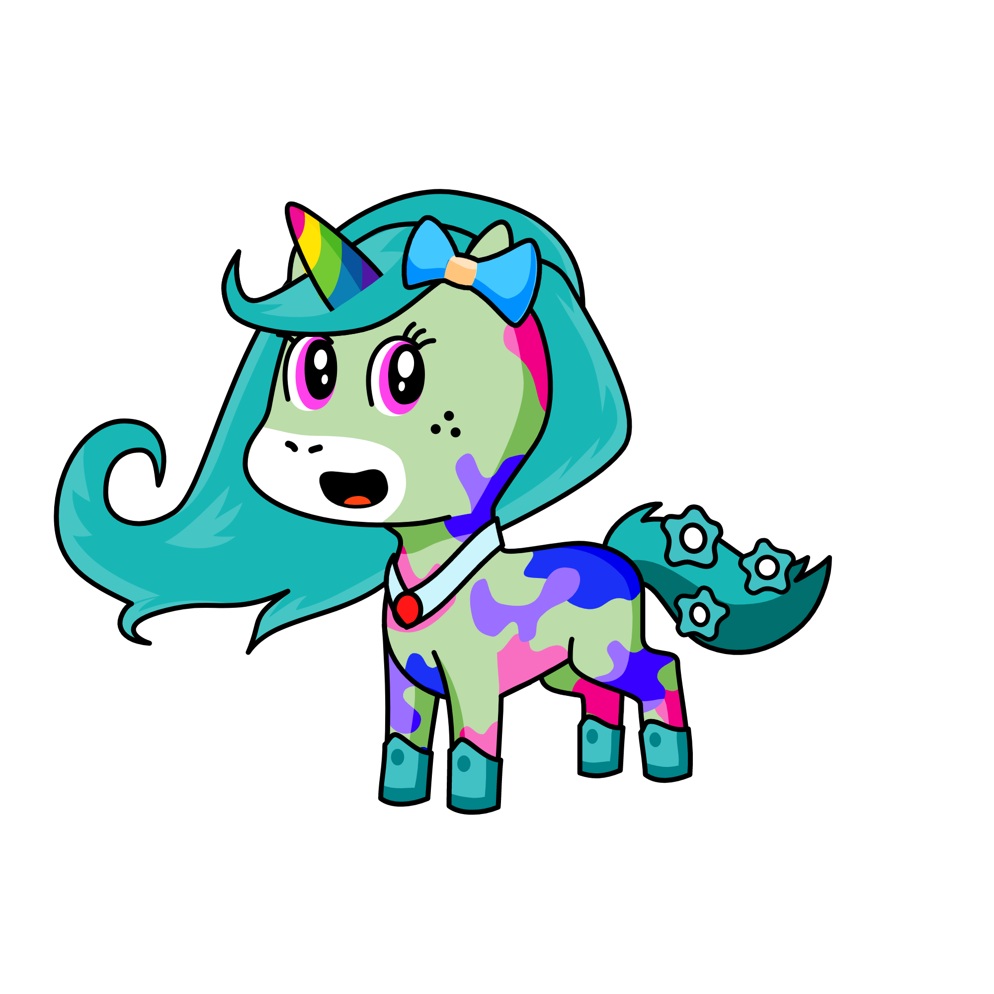 snowy, the unicorn