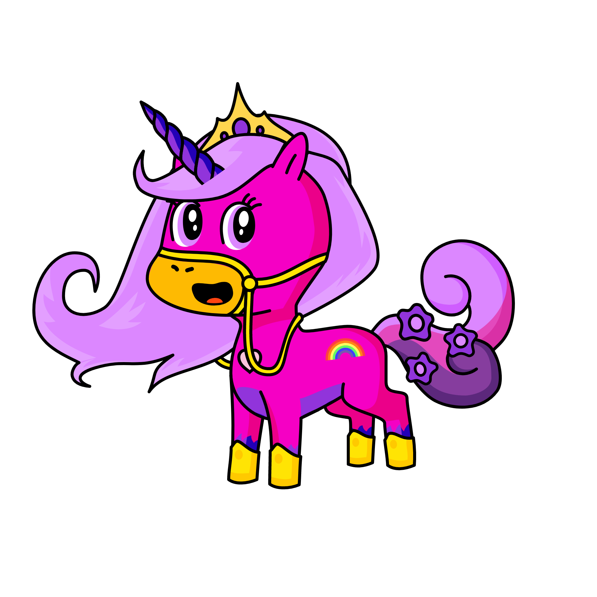 گ, the unicorn