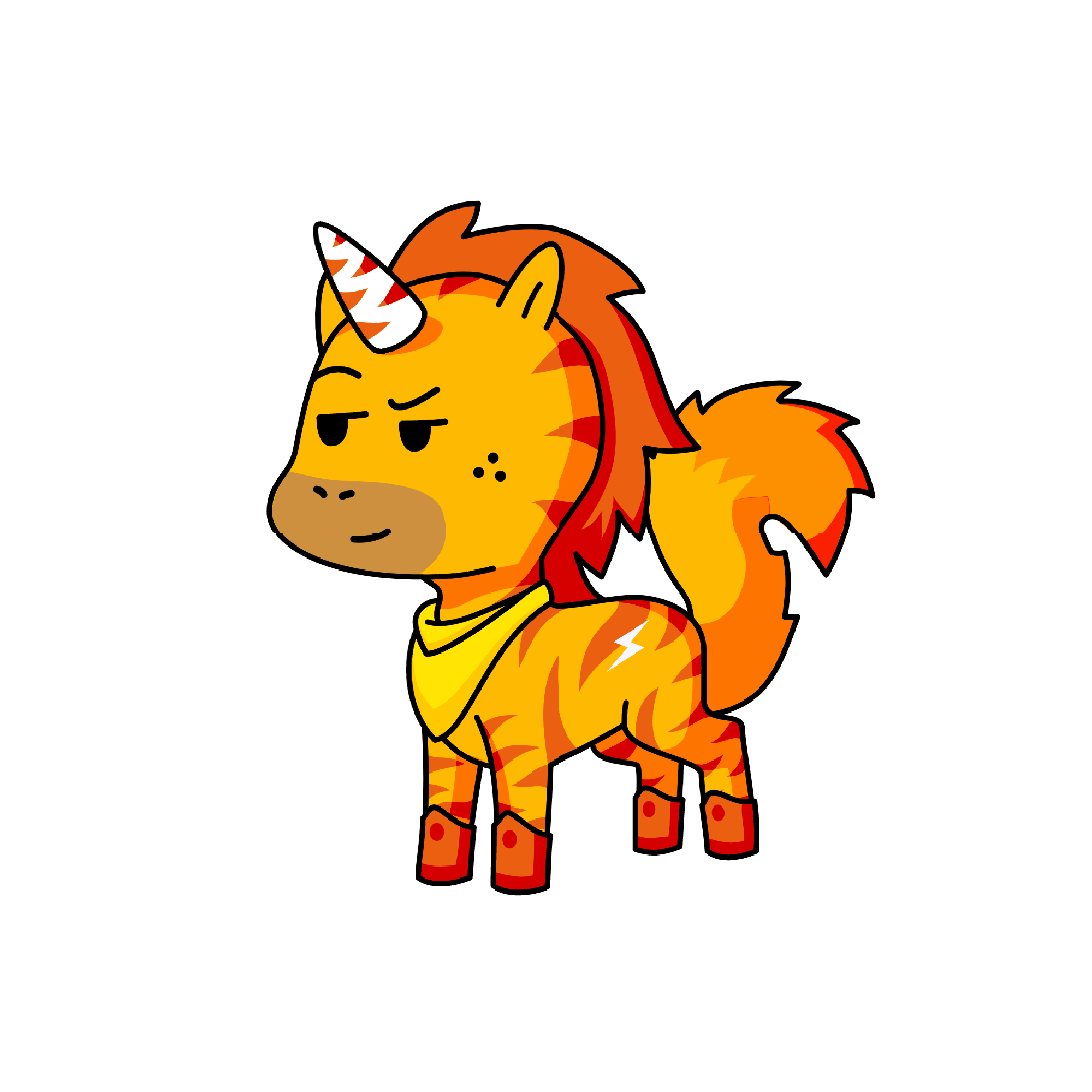 Fuego, the unicorn