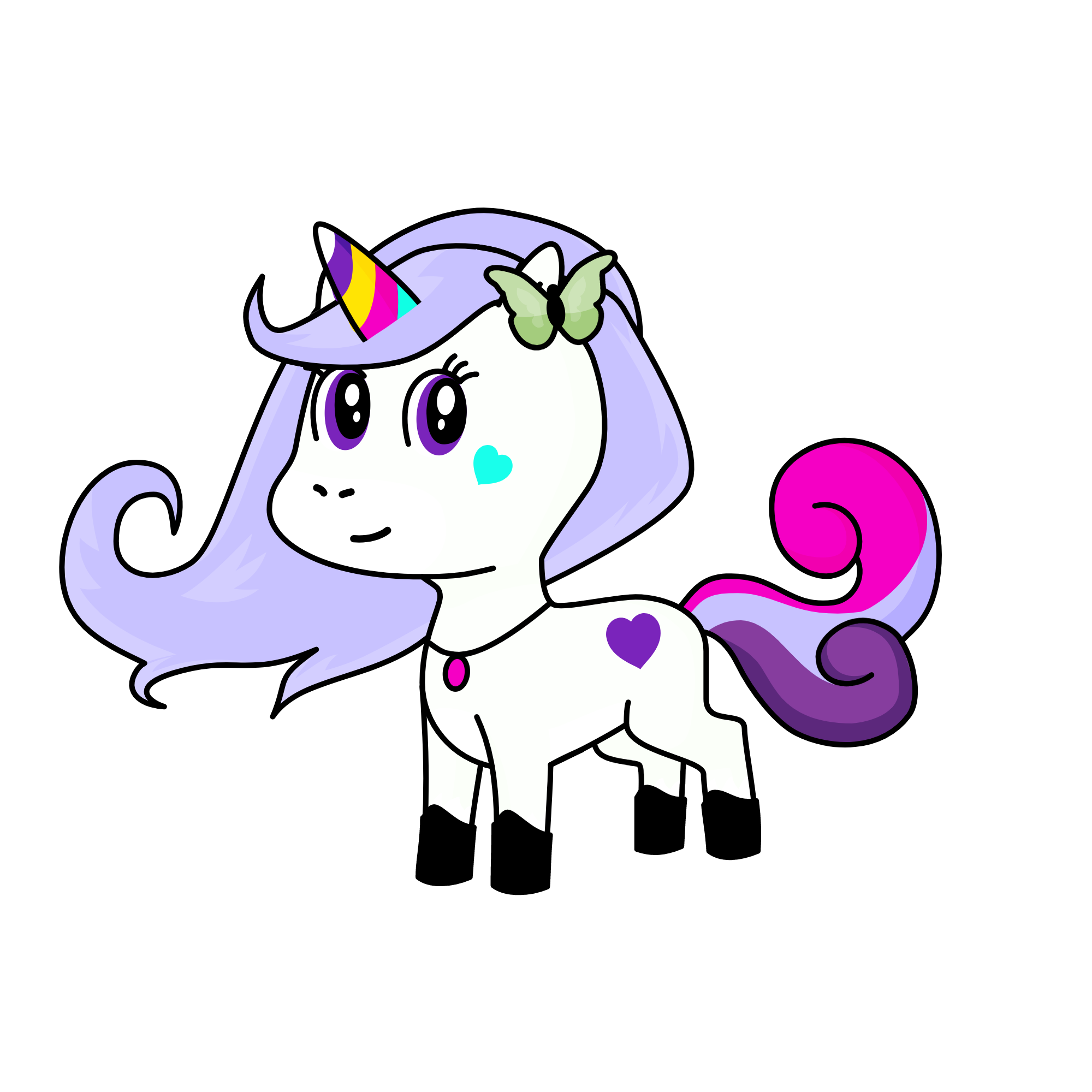 Sweet, the unicorn