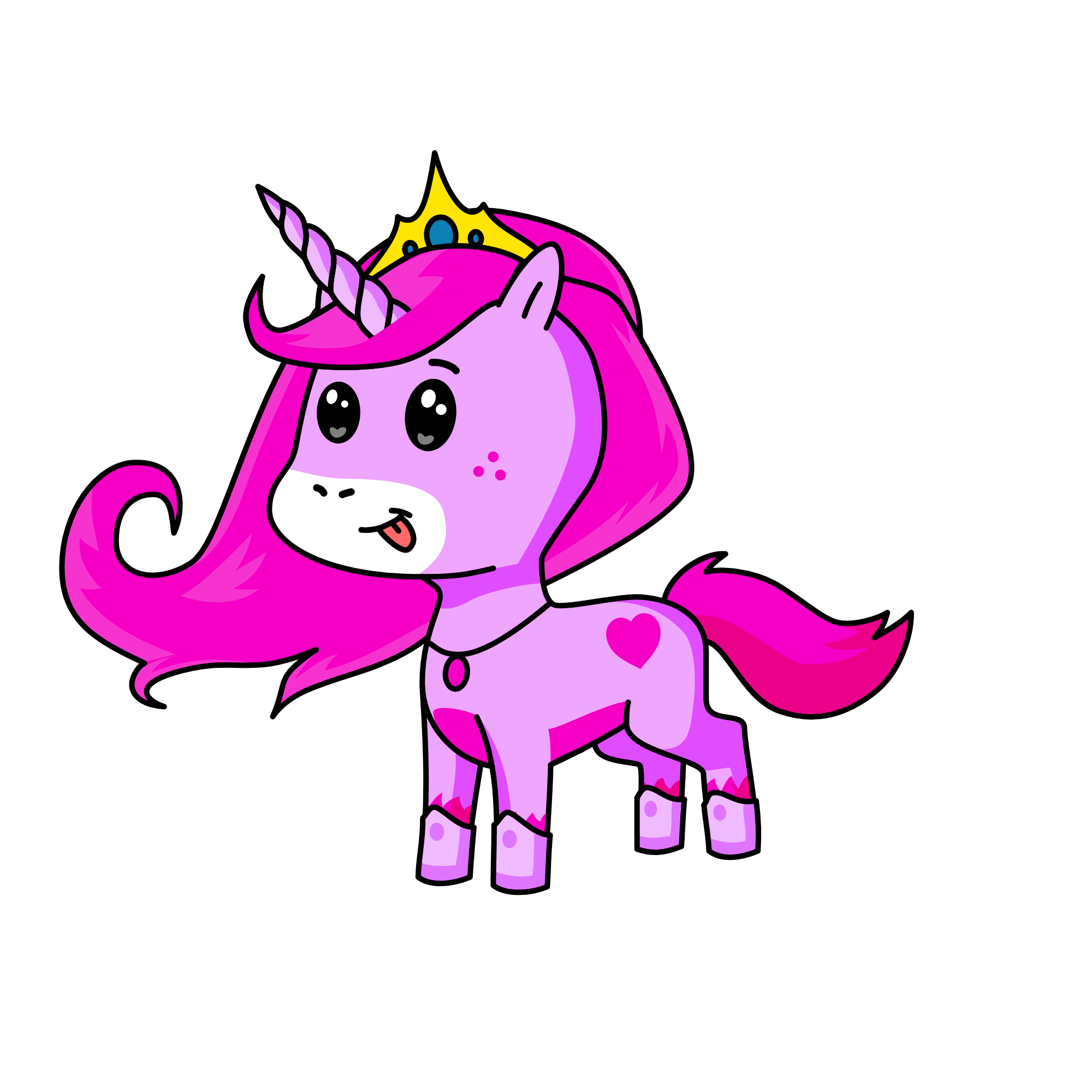 Princess Bubblegum, the unicorn