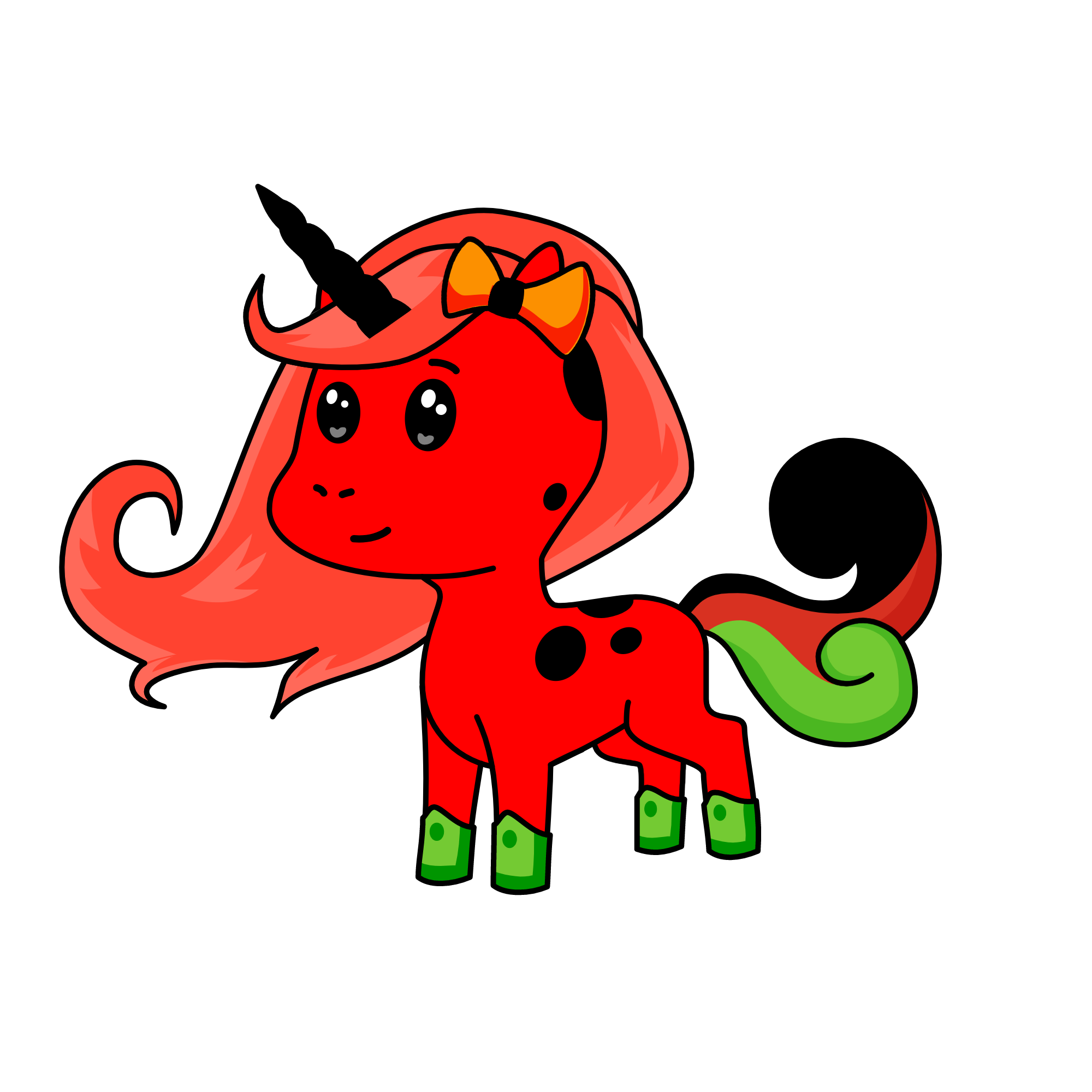 Watermelon, the unicorn