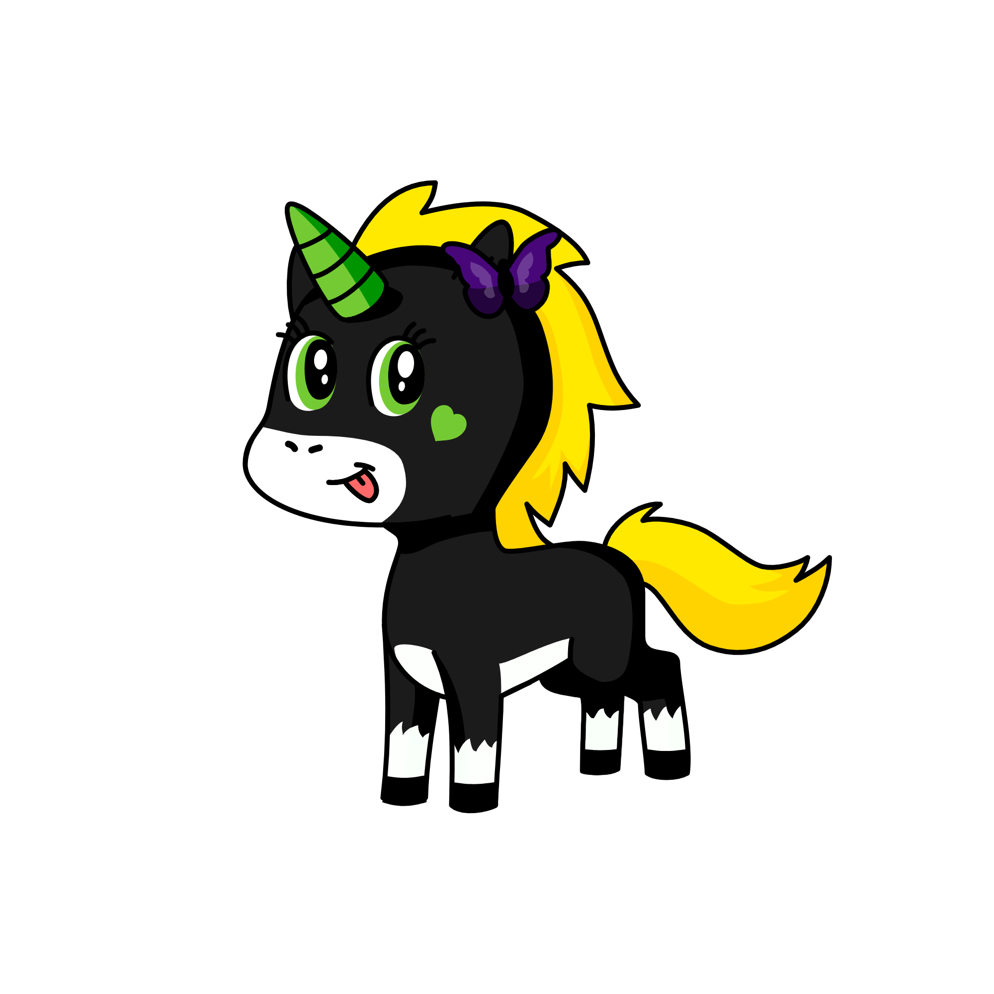 PonyNoir, the unicorn