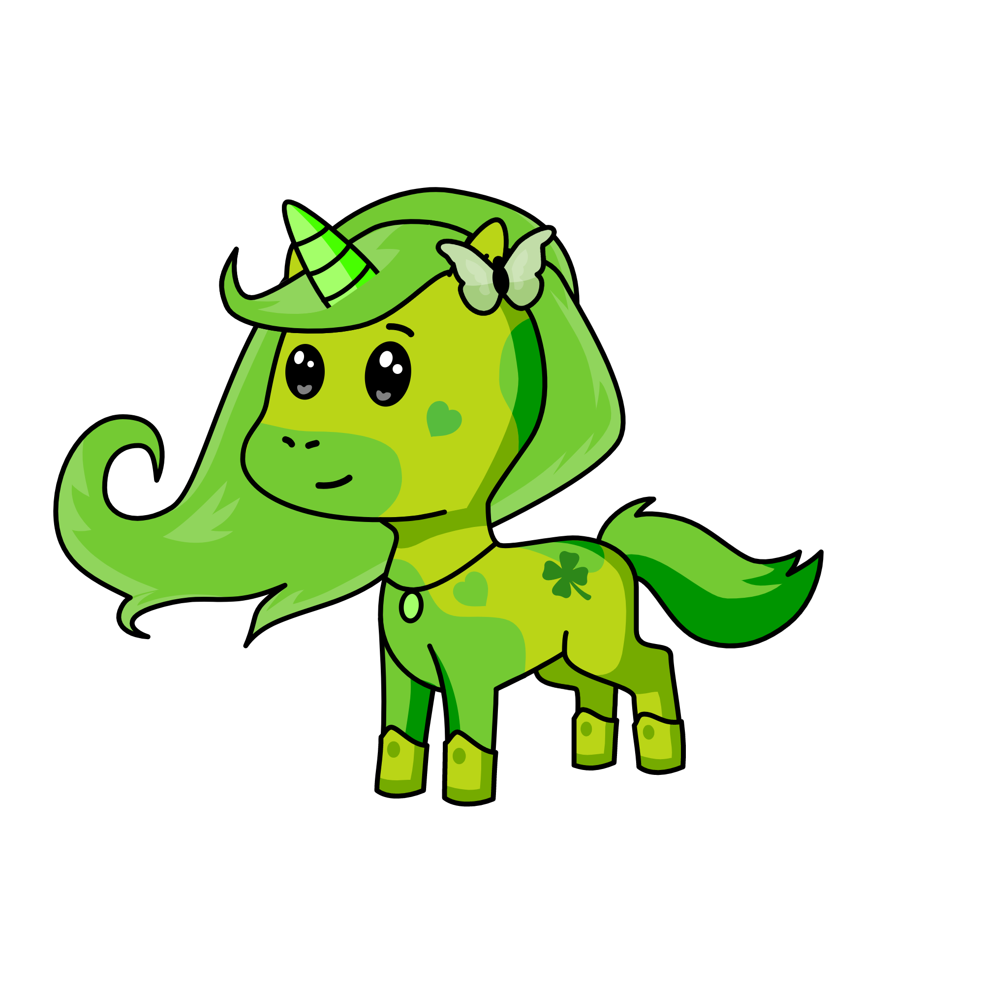 Grassy, the unicorn