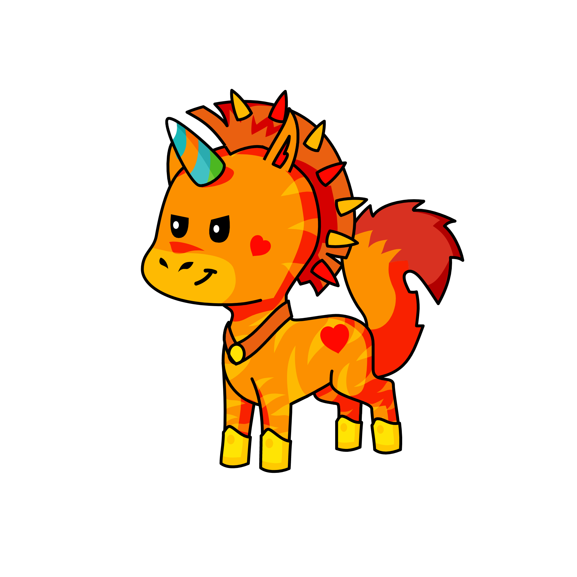 Flame, the unicorn