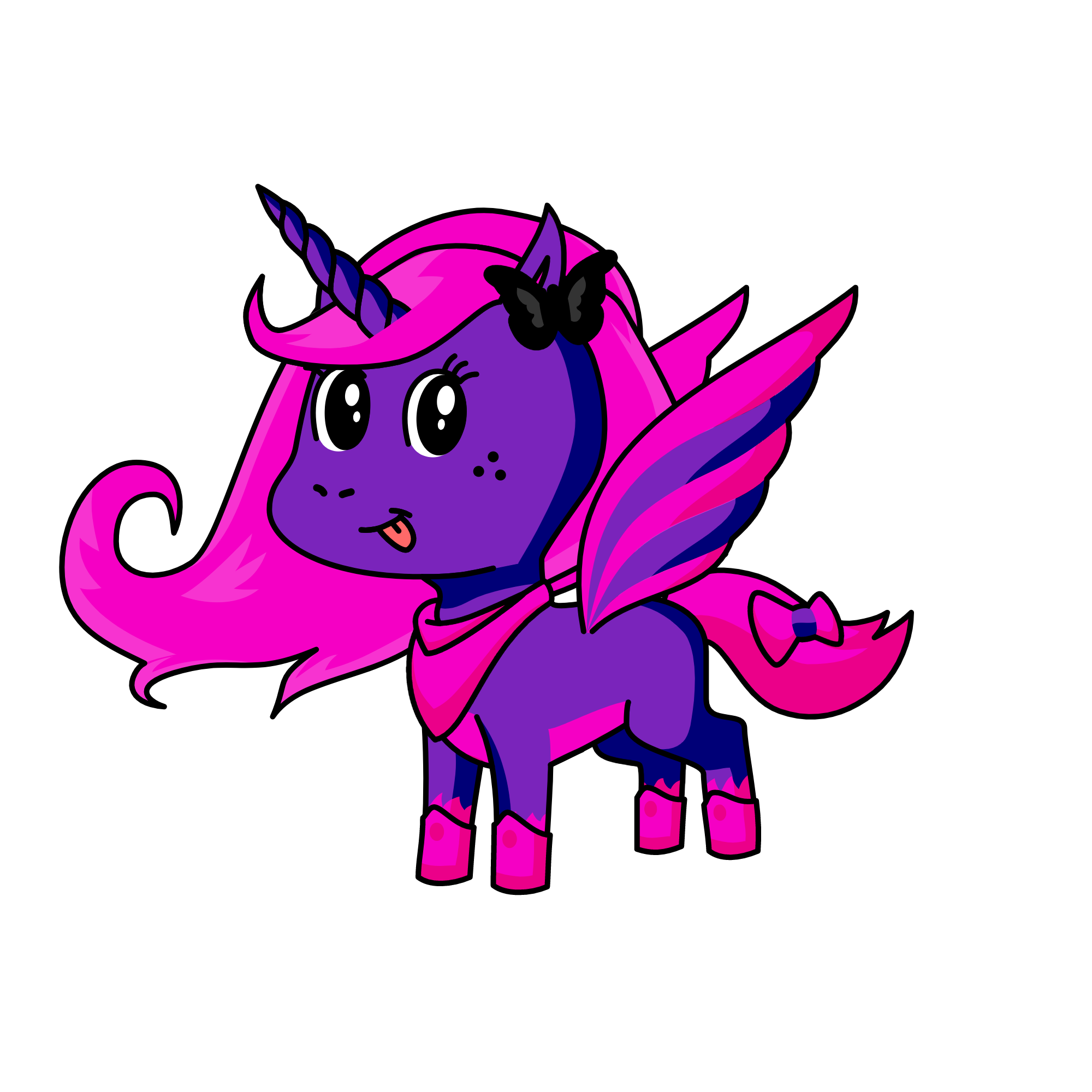 Rainbow, the unicorn
