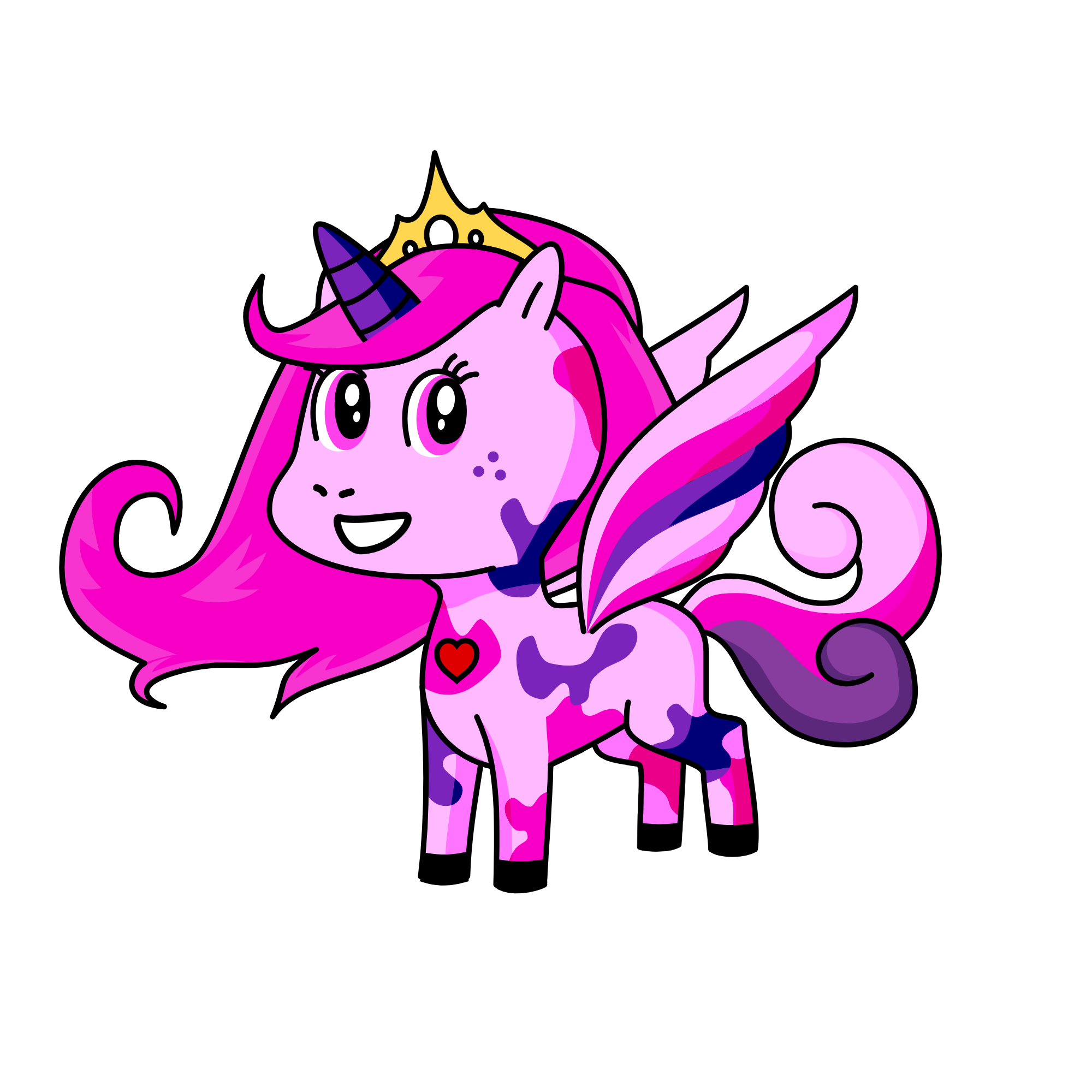 Pinky, the unicorn