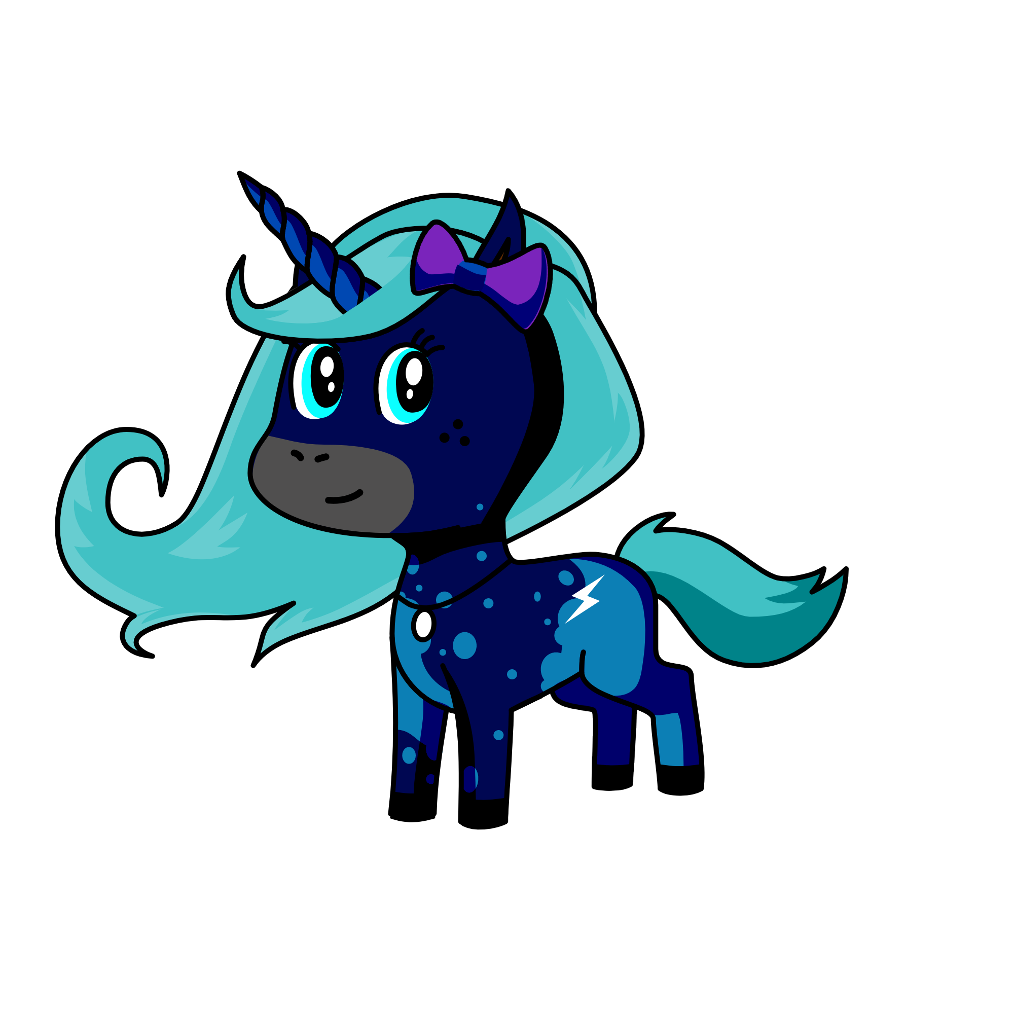 dark night, the unicorn