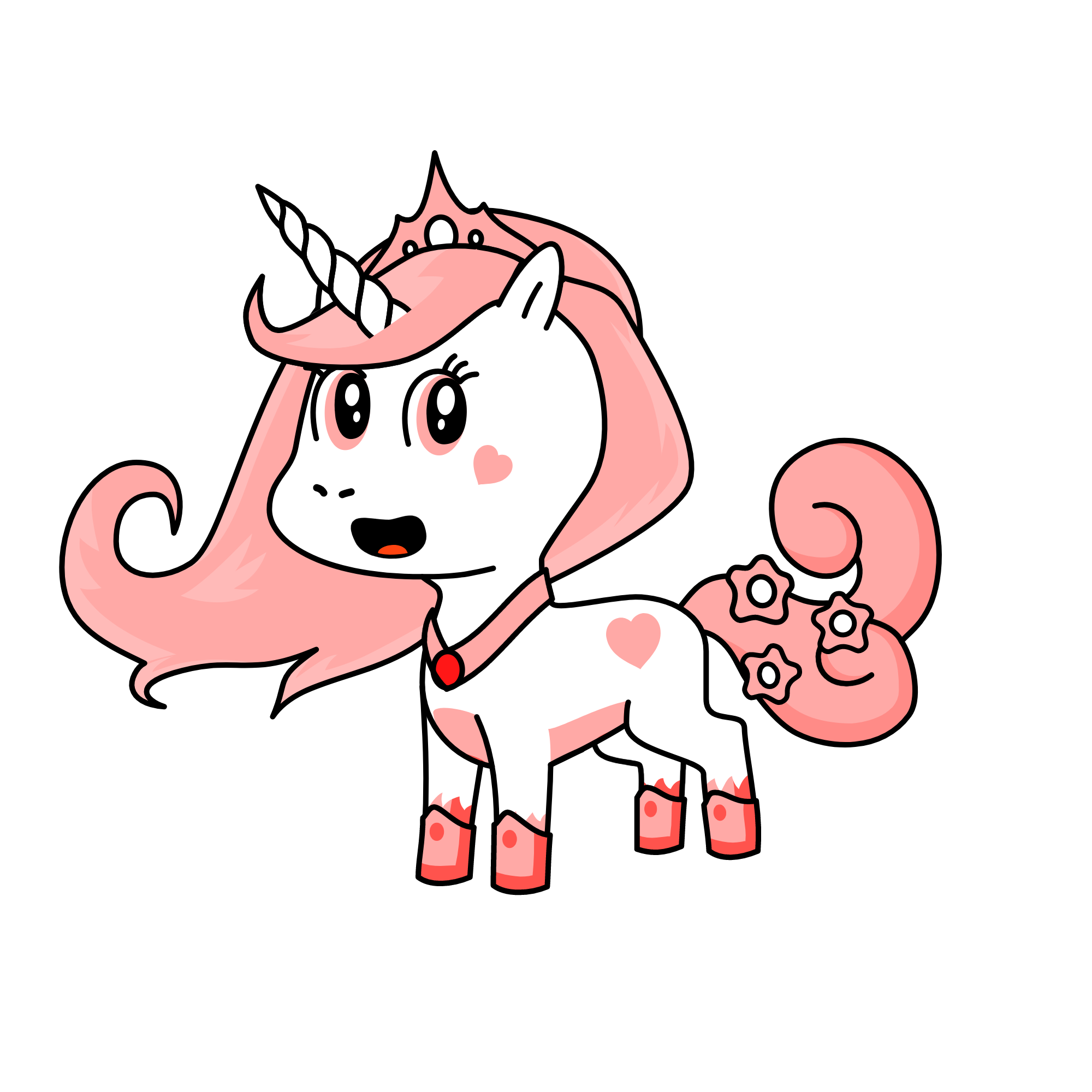 Violet, the unicorn