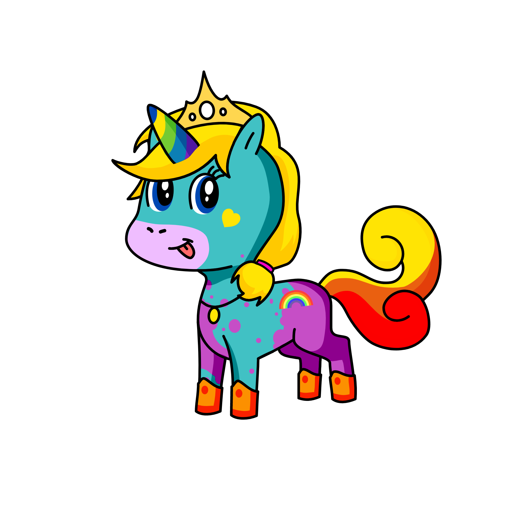 Rainbow susan, the unicorn