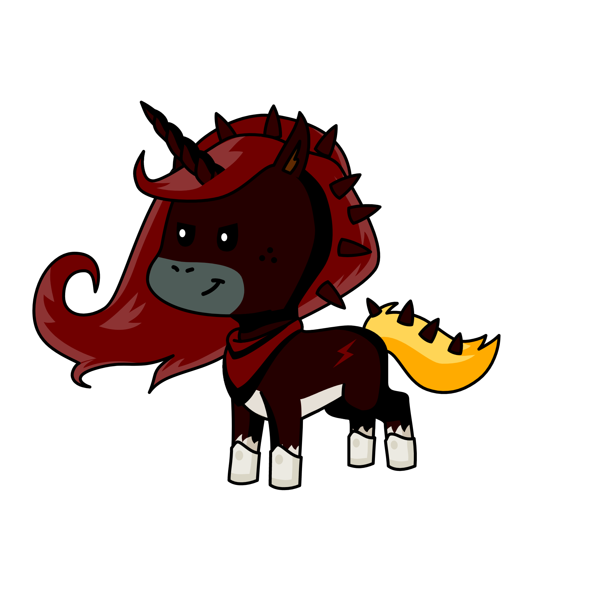 Rouge, the unicorn