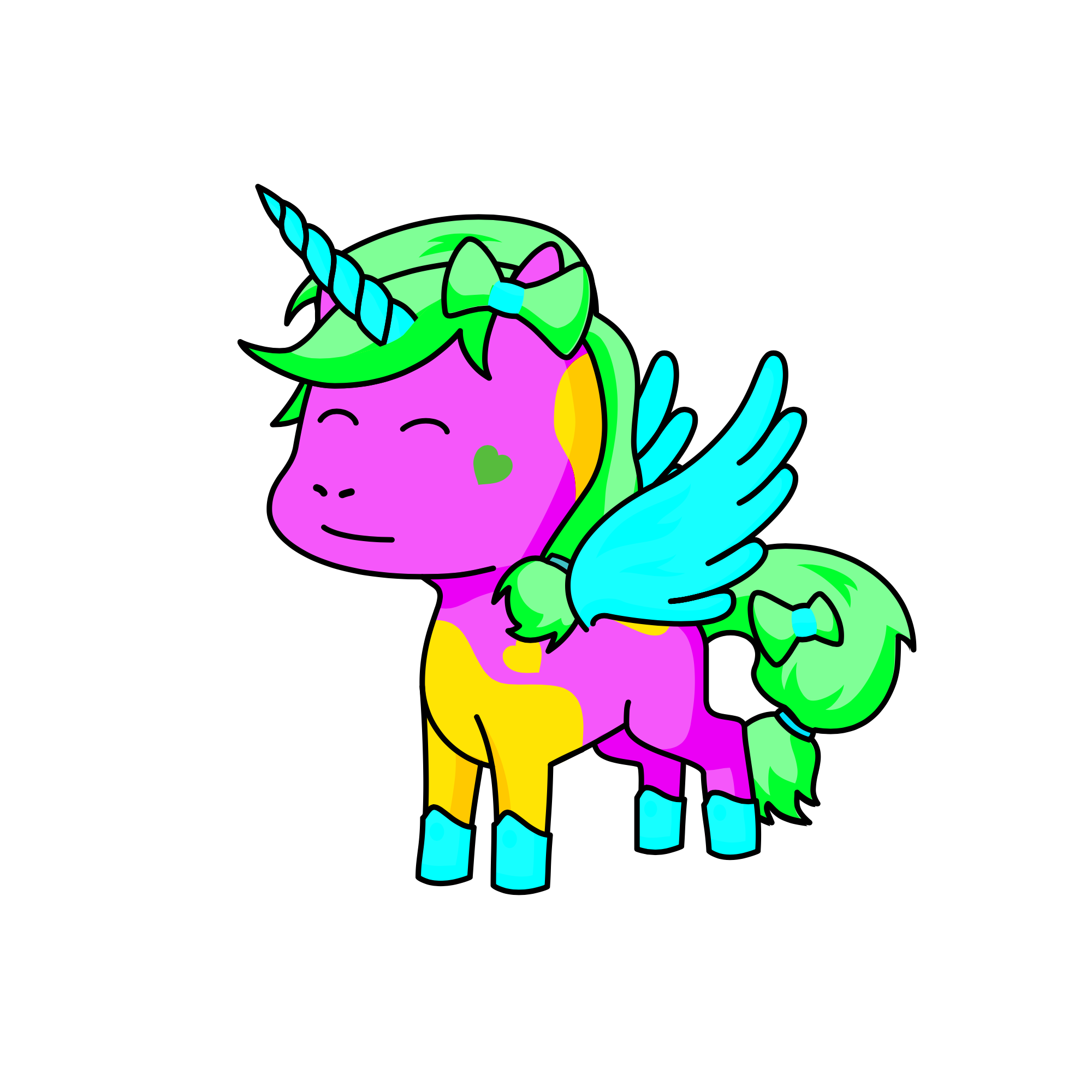 Sweet, the unicorn