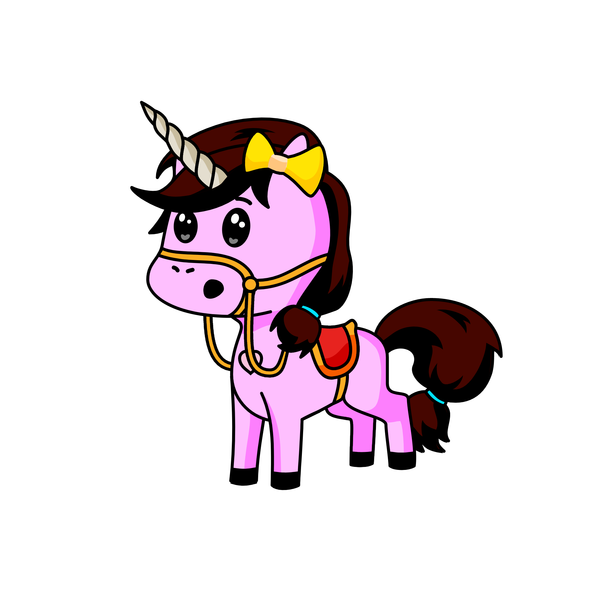 Saddy, the unicorn