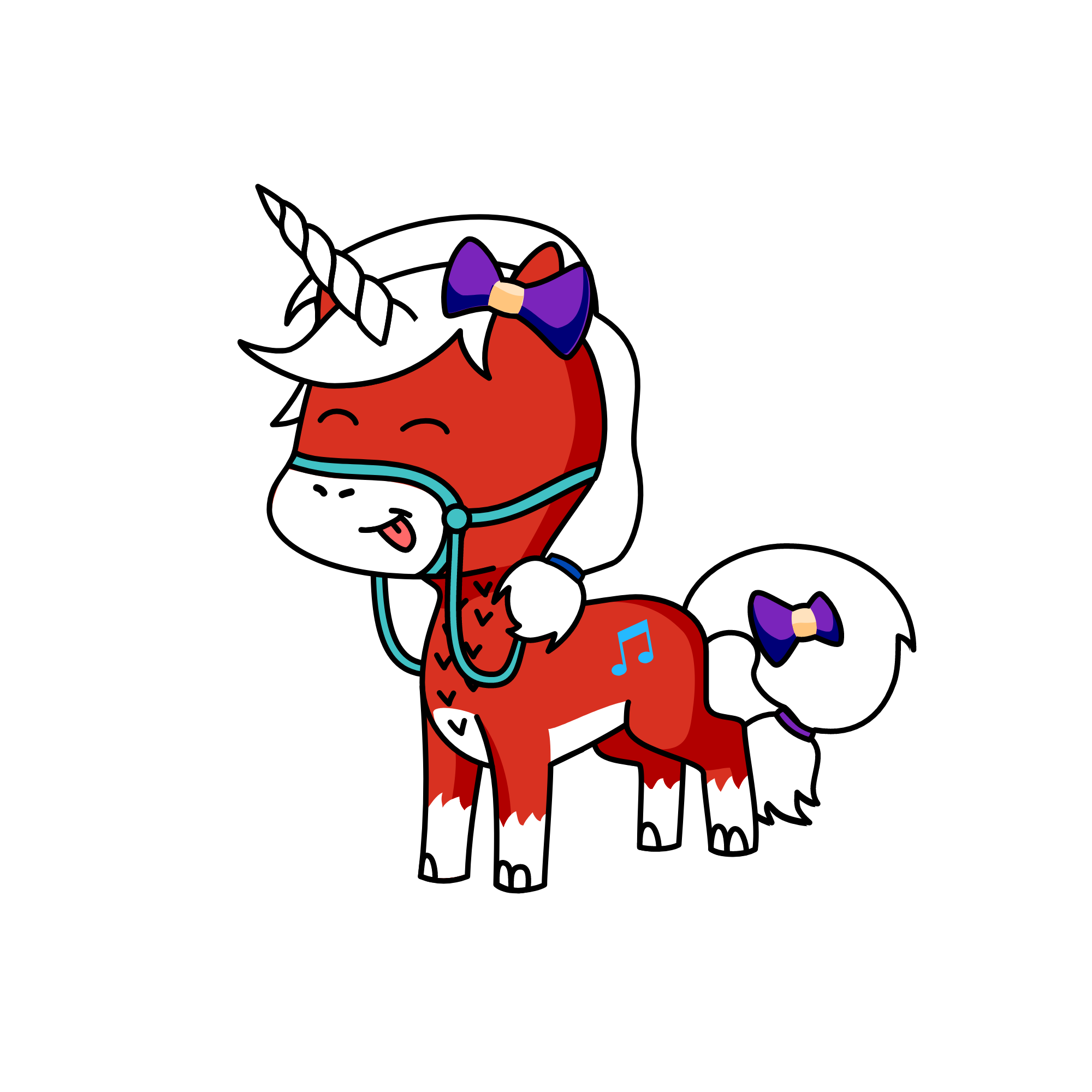 Delicosbow, the unicorn