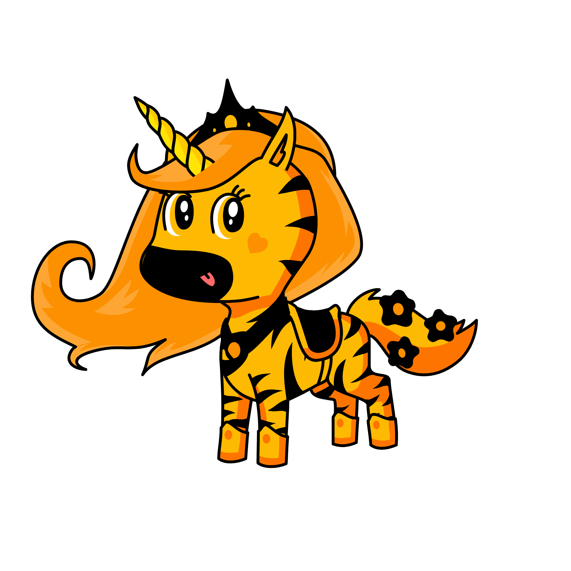 Tyga The Tiger Unicorn, the unicorn